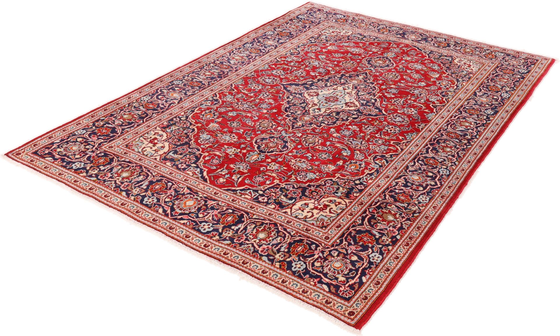 Kashan Perserteppich aus Iran, 203 × 318 cm