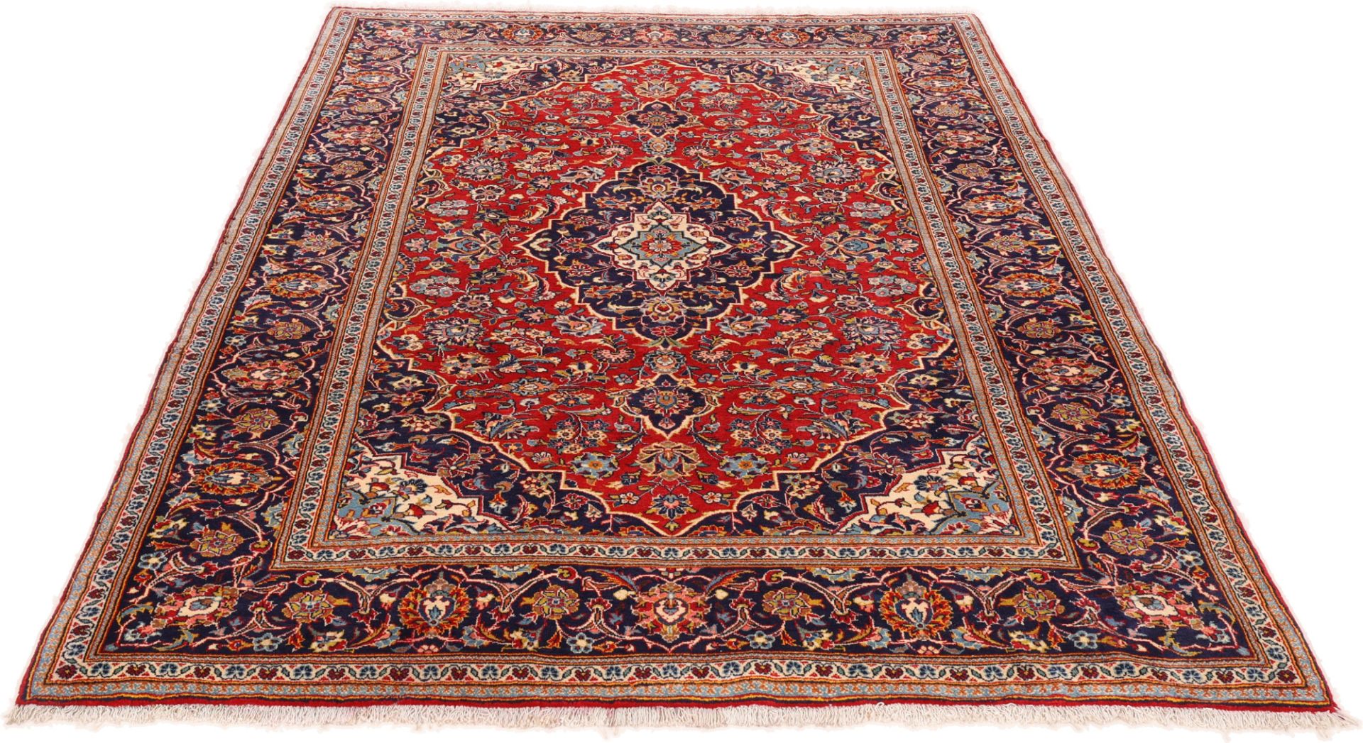 Kashan Perserteppich aus Iran, 210 × 292 cm