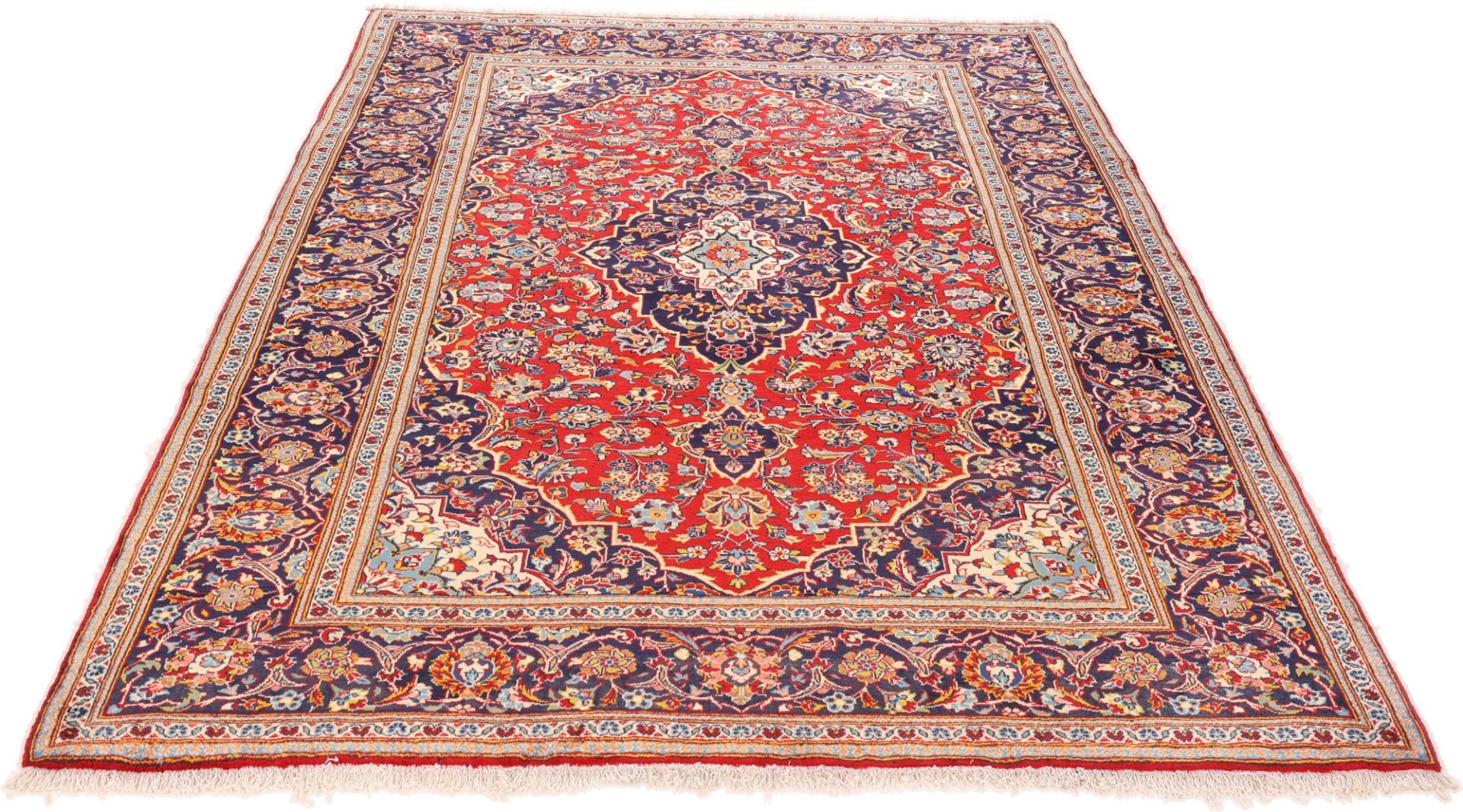 Kashan Perserteppich aus Iran, 210 × 292 cm