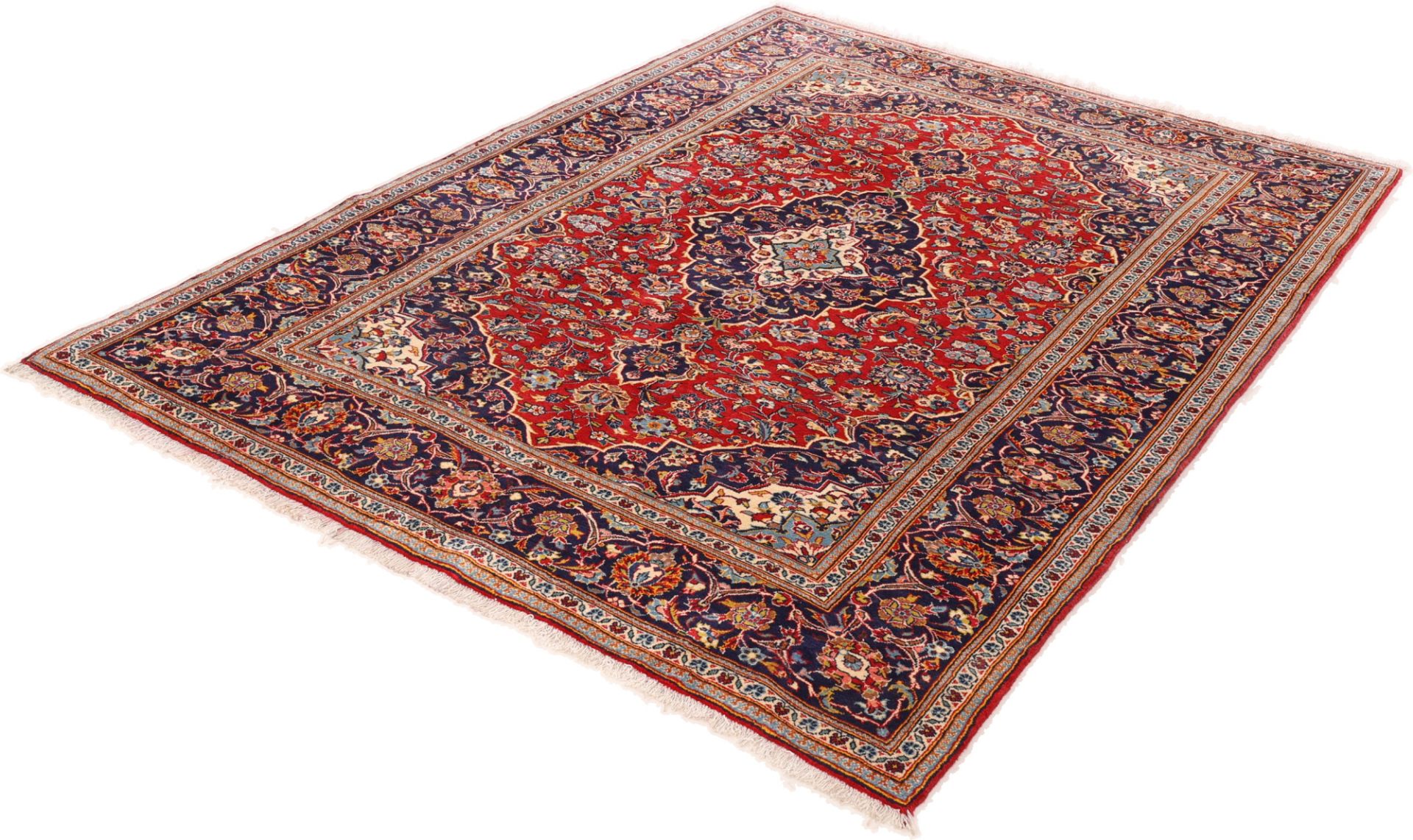 Kashan Perserteppich aus Iran, 210 × 292 cm