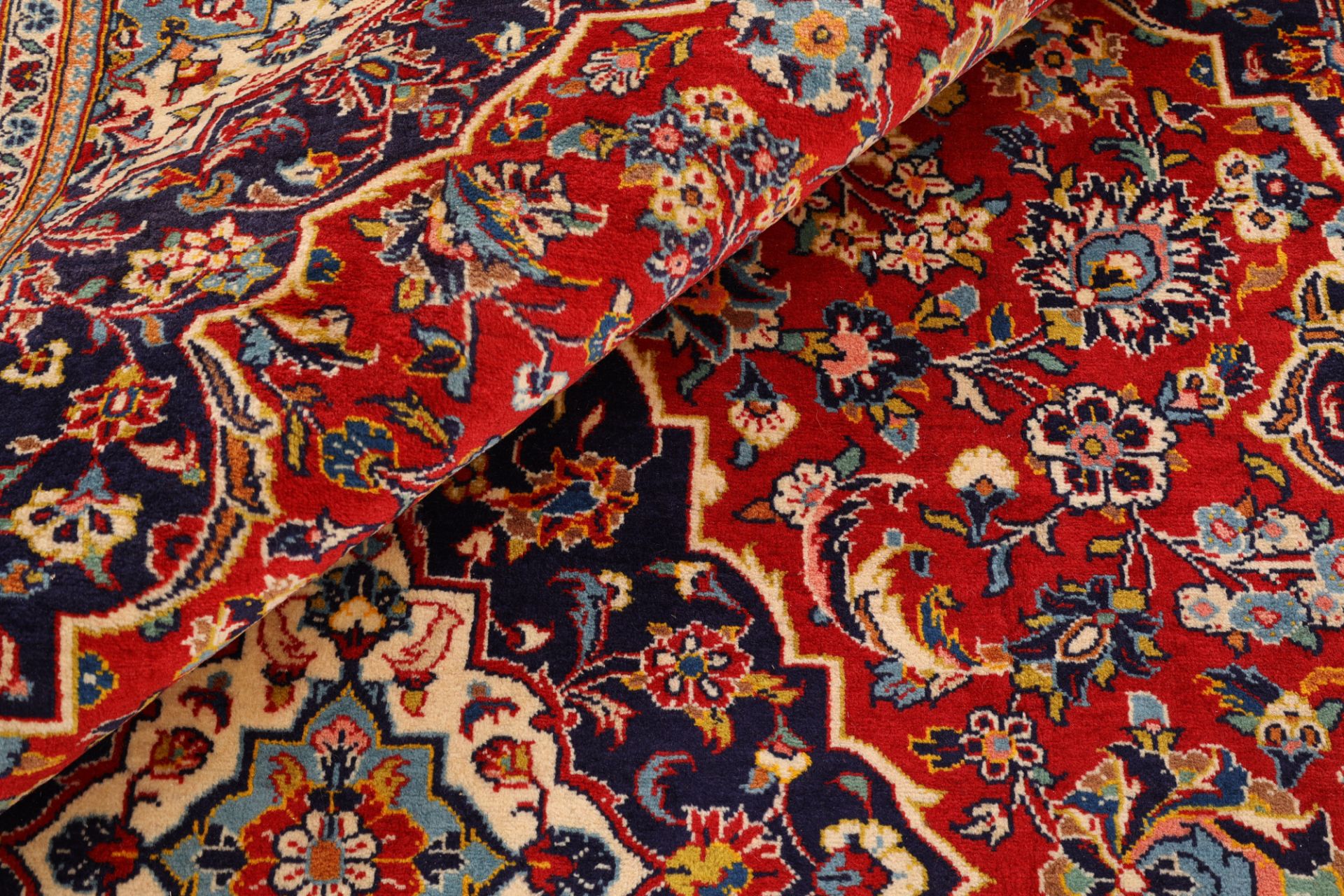 Kashan Perserteppich aus Iran, 210 × 292 cm