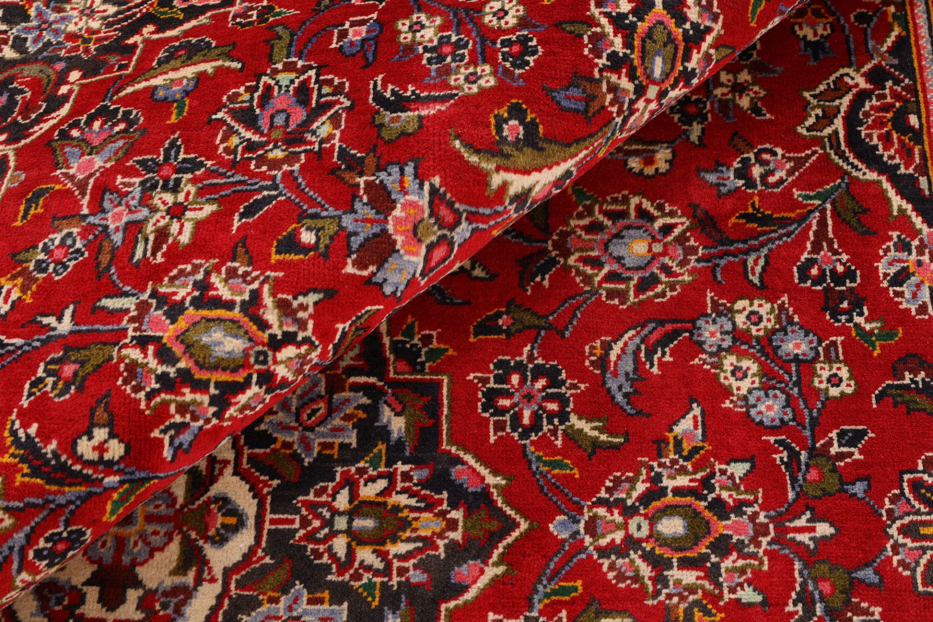 Handgeknüpfter Kashan Perserteppich, 203 × 304 cm, Wolle