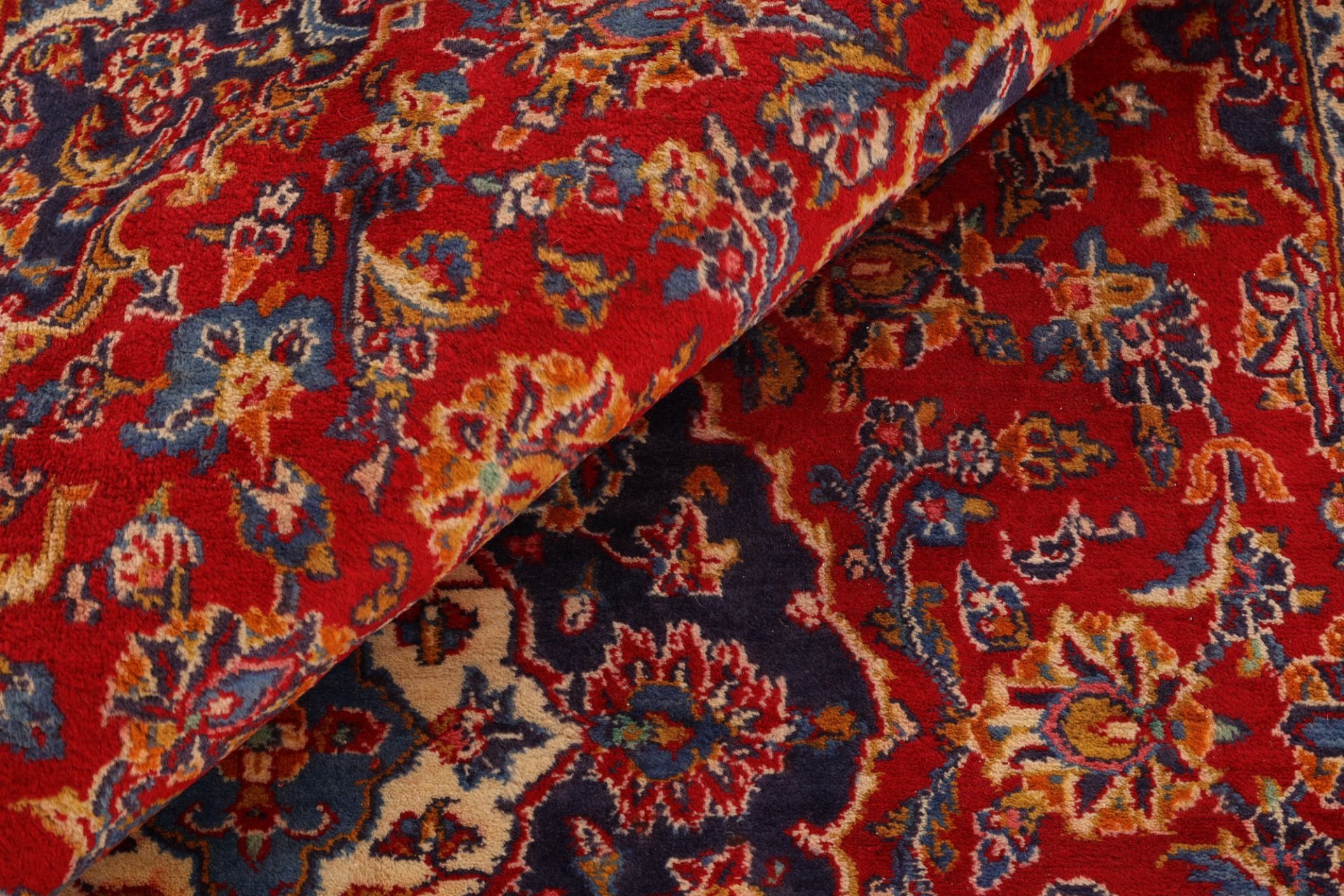Handgeknüpfter Kashan Perserteppich 198 × 290 cm