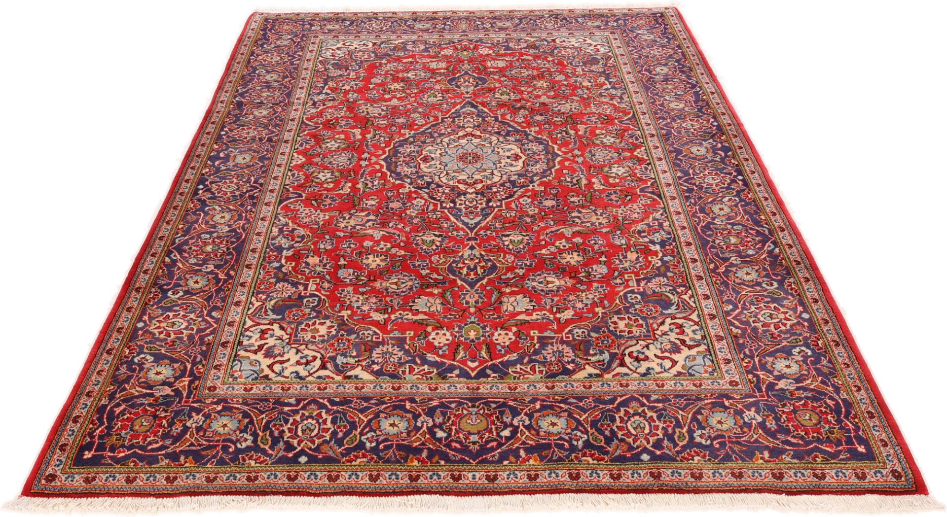 Kashan Perserteppich 208 × 290 cm aus Wolle, handgeknüpft