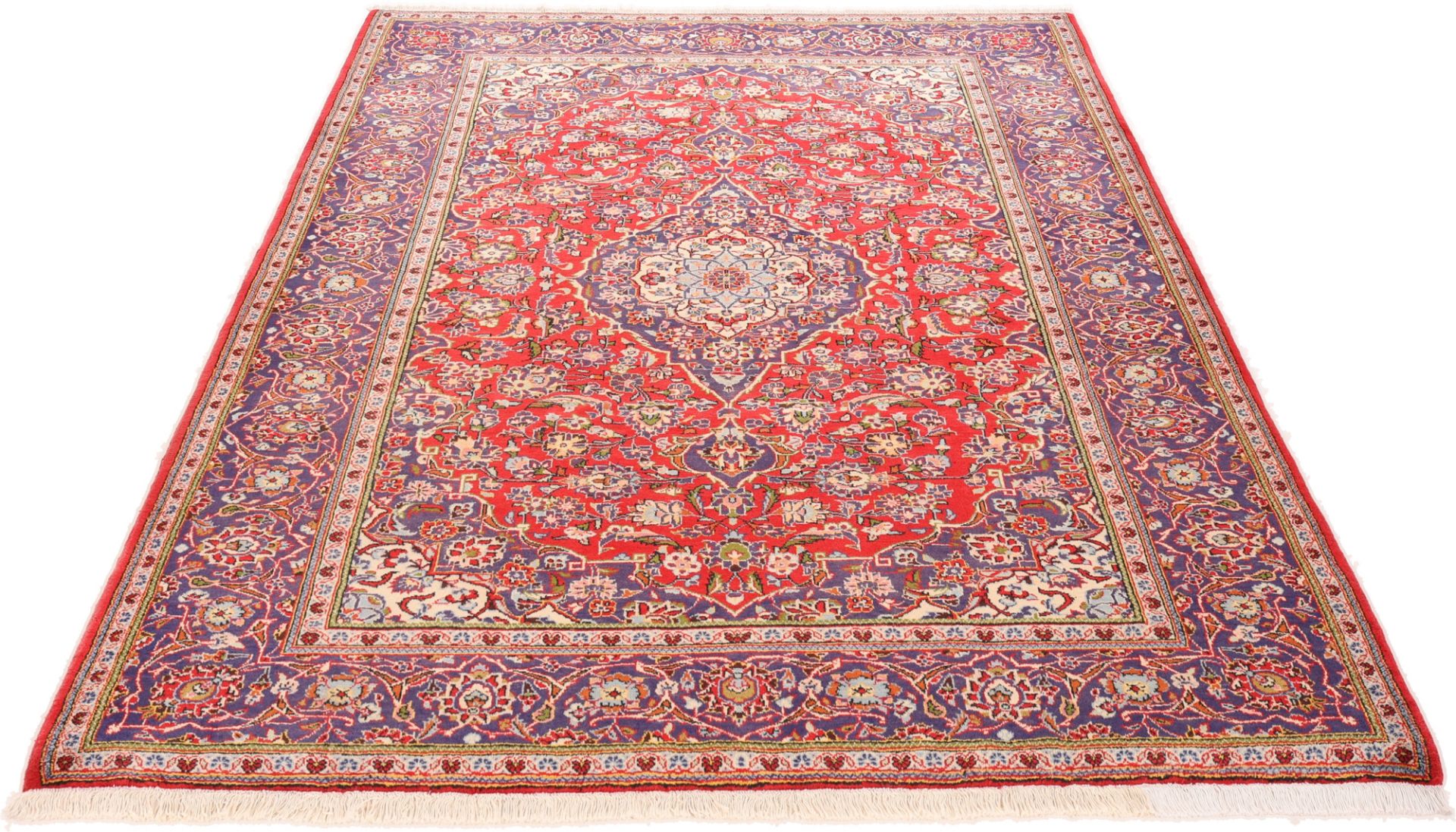 Kashan Perserteppich 208 × 290 cm aus Wolle, handgeknüpft