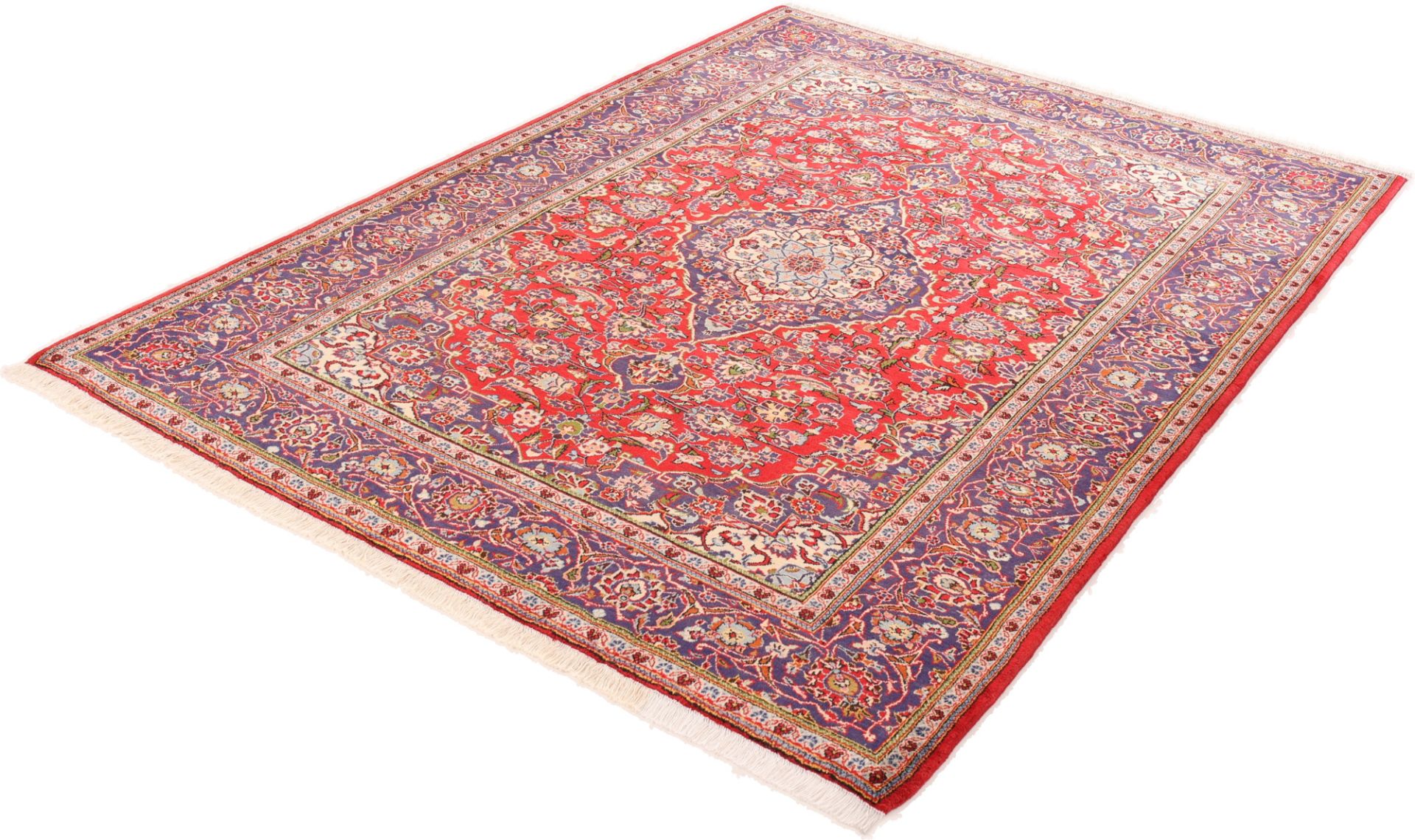 Kashan Perserteppich 208 × 290 cm aus Wolle, handgeknüpft