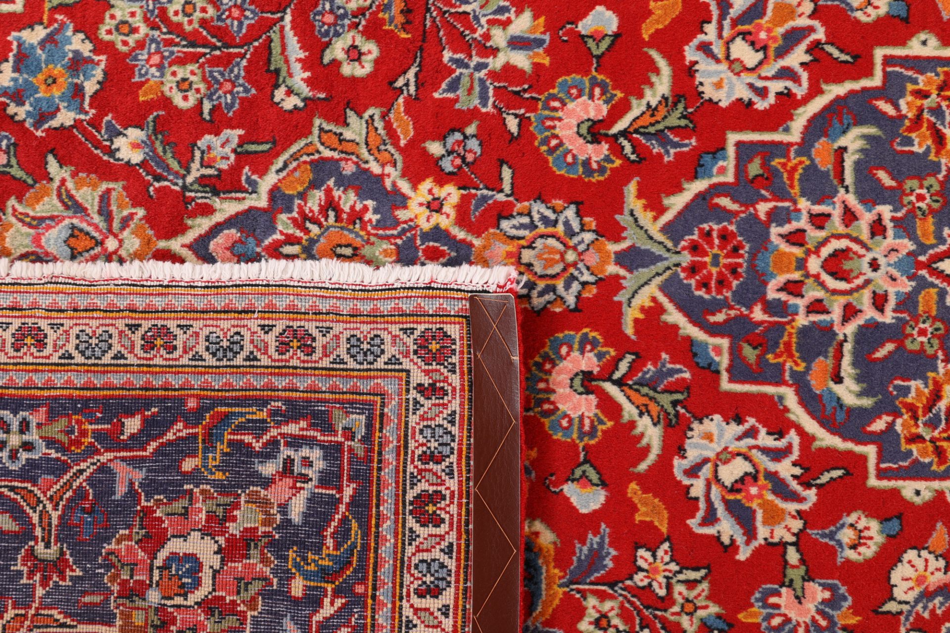 Kashan Perserteppich 201 × 305 cm aus Wolle, handgeknüpft