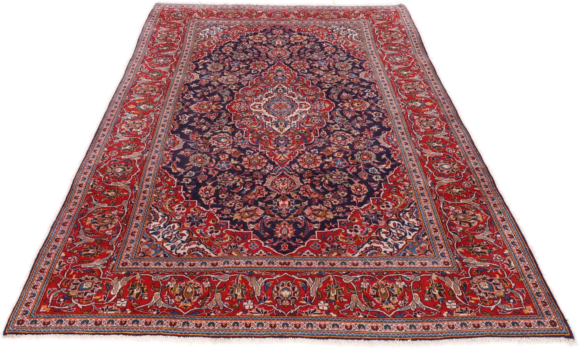 Kashan Perserteppich aus Iran, 197 × 330 cm