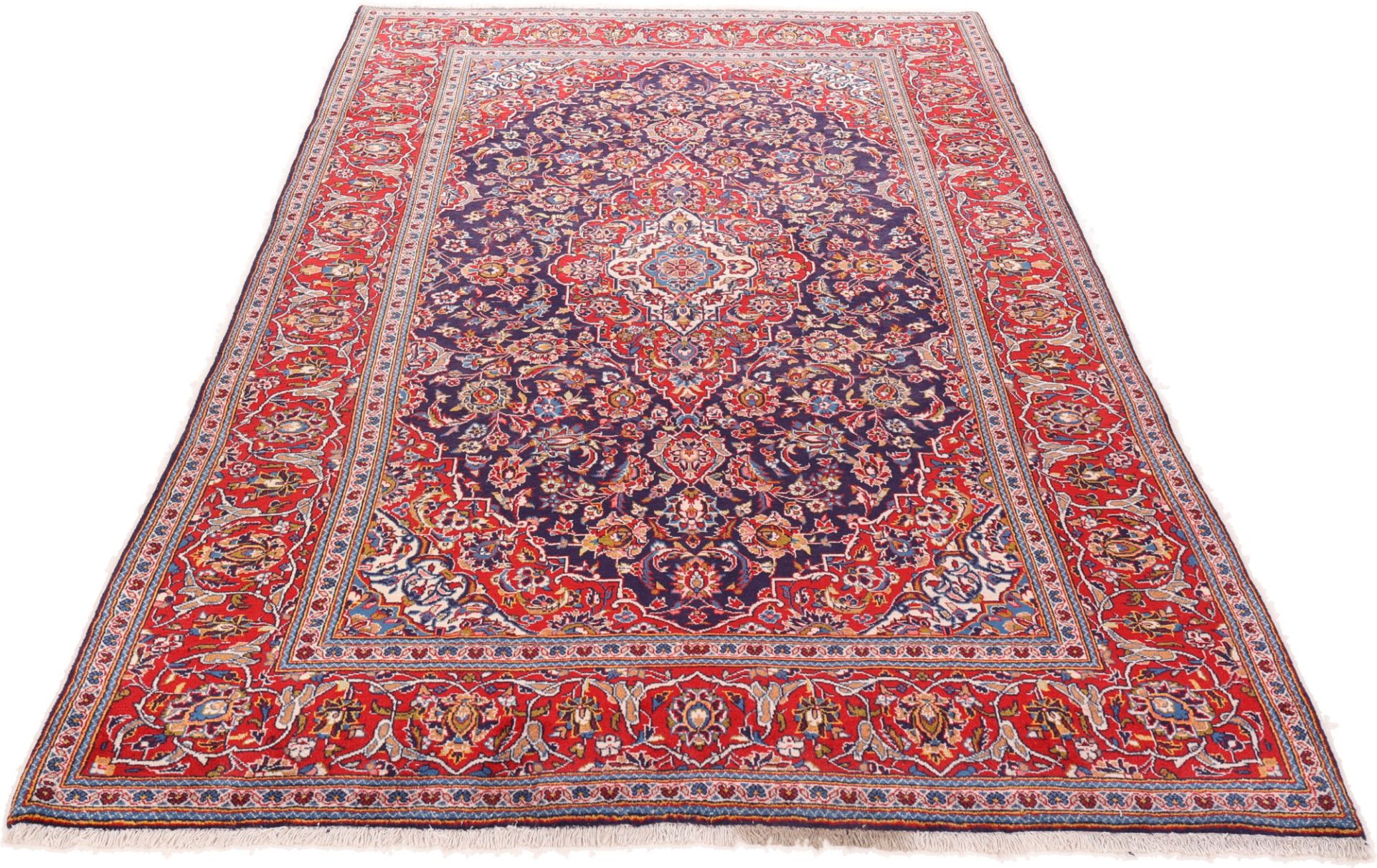Kashan Perserteppich aus Iran, 197 × 330 cm