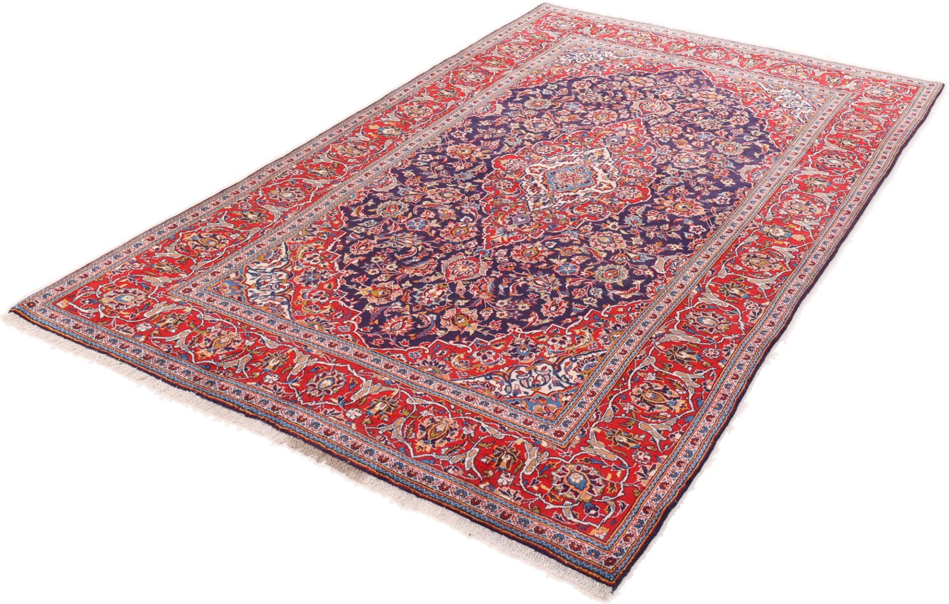 Kashan Perserteppich aus Iran, 197 × 330 cm