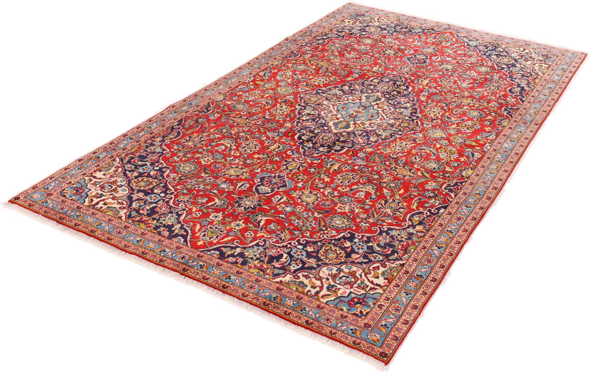 Kashan Perserteppich aus Iran, 177 × 307 cm