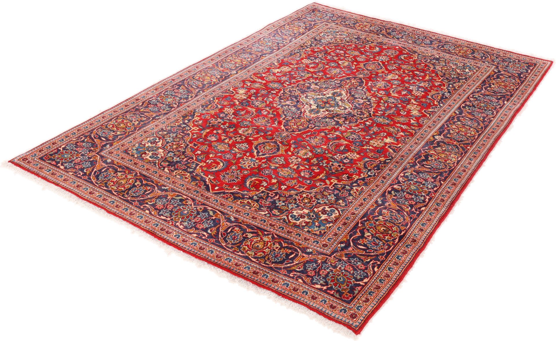 Handgeknüpfter Kashan Perserteppich 195 × 290 cm
