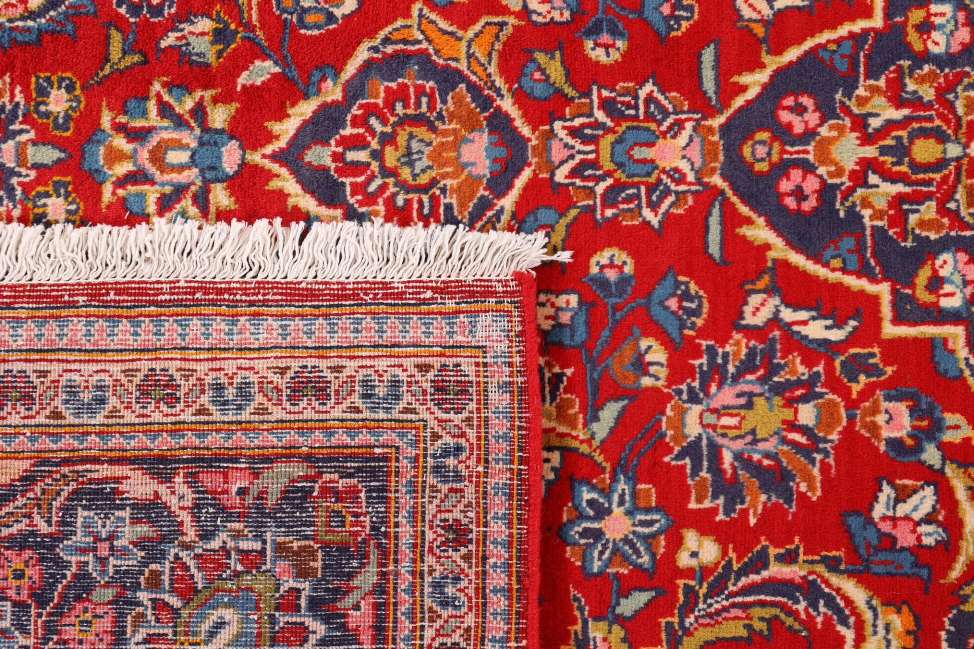 Handgeknüpfter Kashan Perserteppich 195 × 290 cm