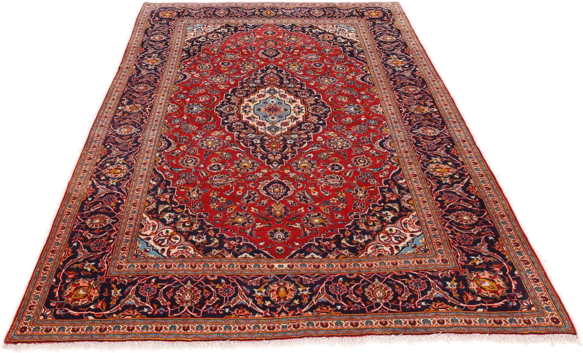 Kashan Perserteppich aus Iran, 200 × 338 cm