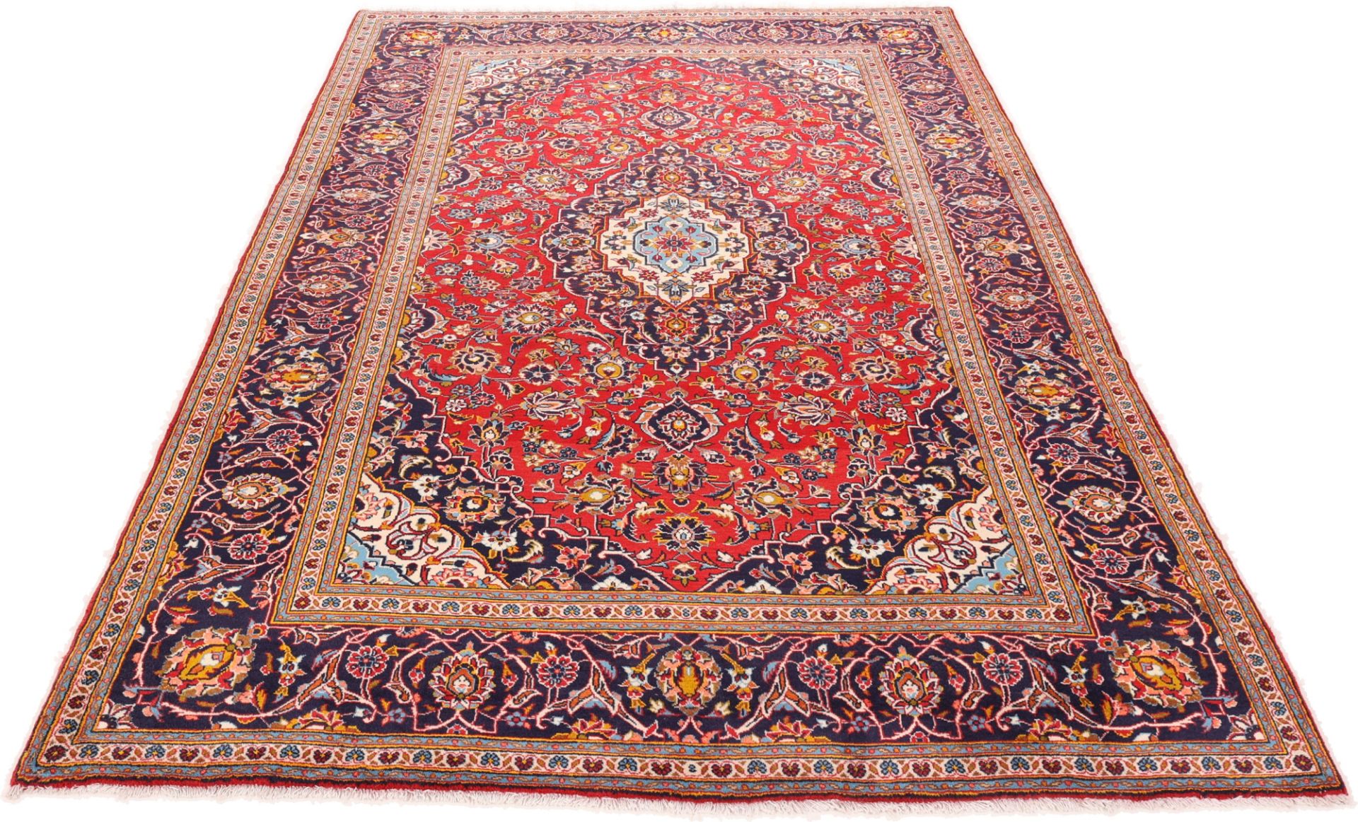 Kashan Perserteppich aus Iran, 200 × 338 cm