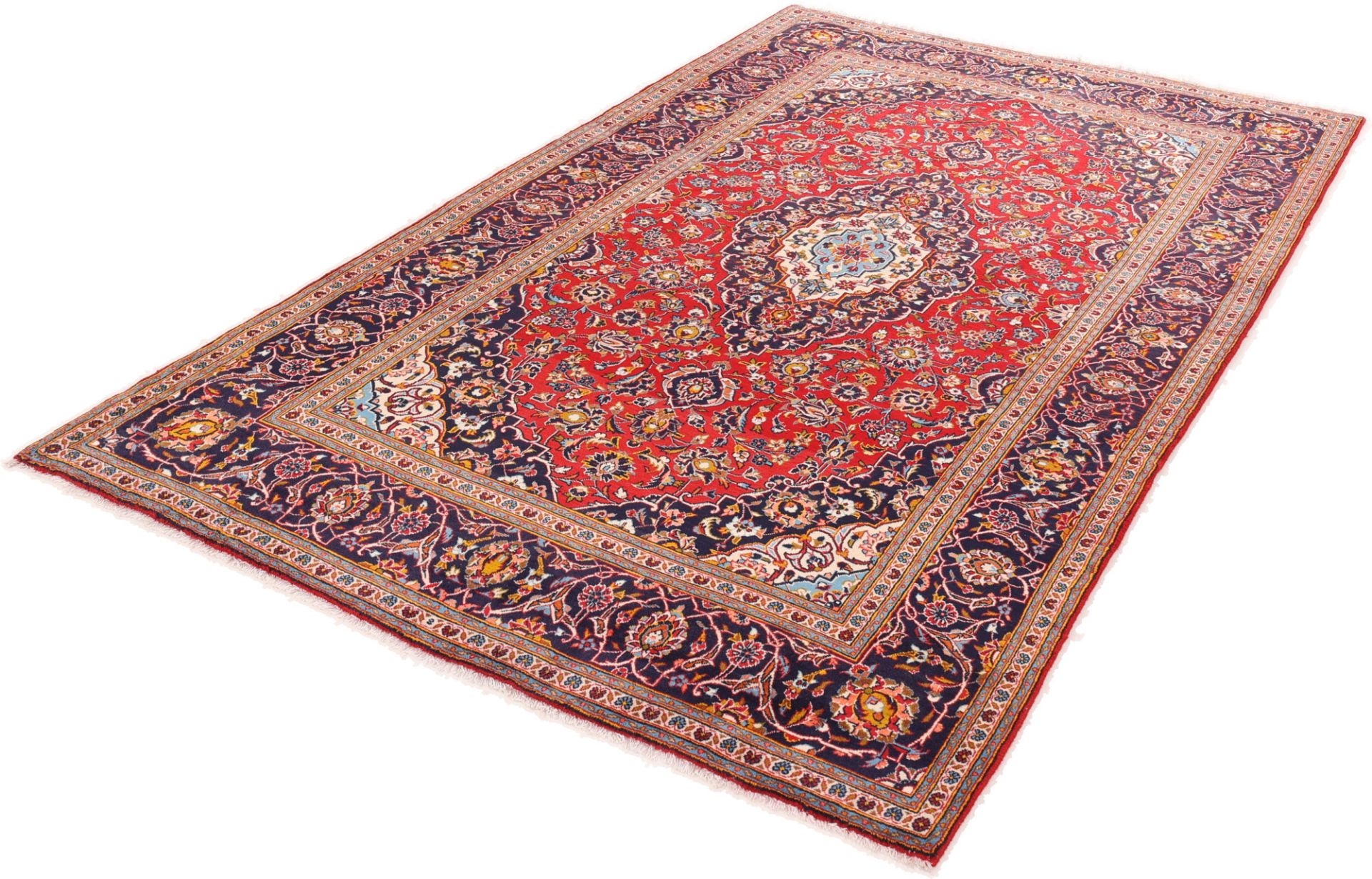 Kashan Perserteppich aus Iran, 200 × 338 cm
