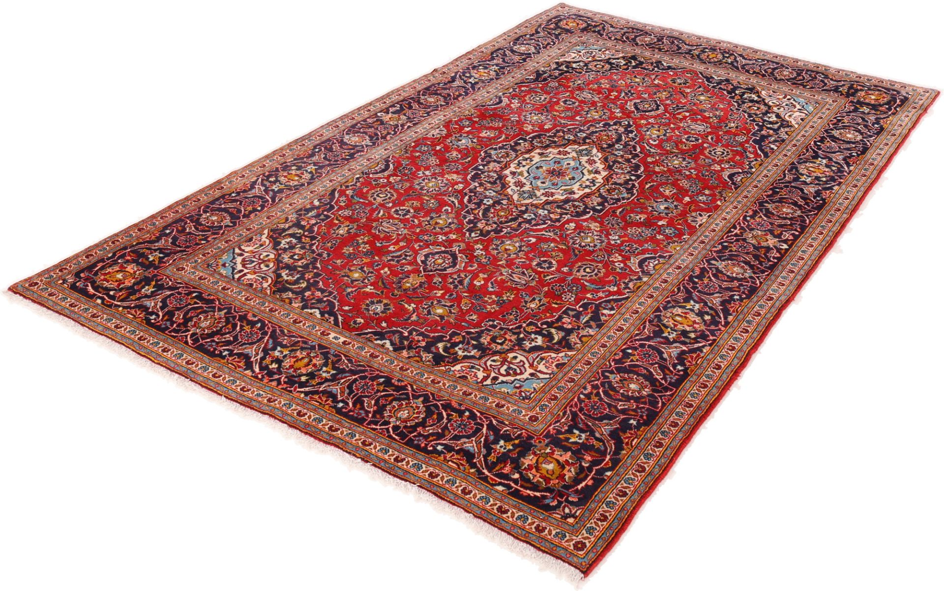 Kashan Perserteppich aus Iran, 200 × 338 cm