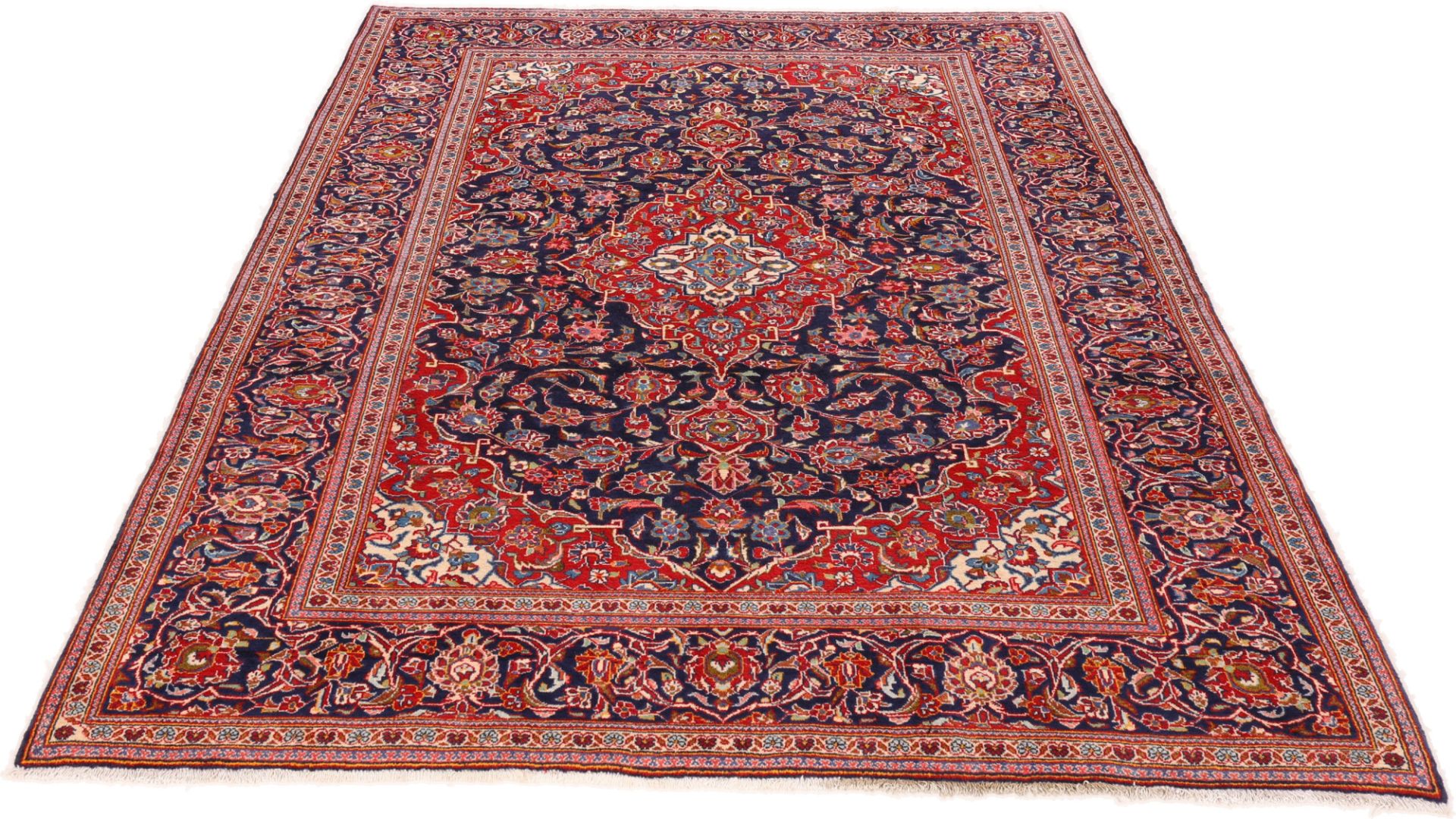 perserteppich-kashan-200-x-295-cm-schurwolle-handgeknupft-7 Handgeknüpfter Kashan Perserteppich, 200 × 295 cm, Wolle