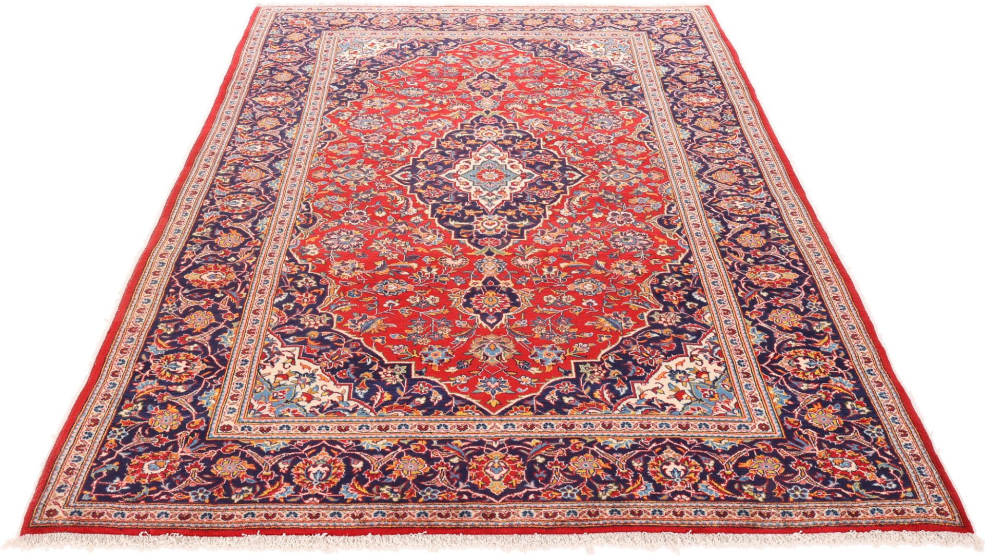 Kashan Perserteppich aus Iran, 200 × 303 cm