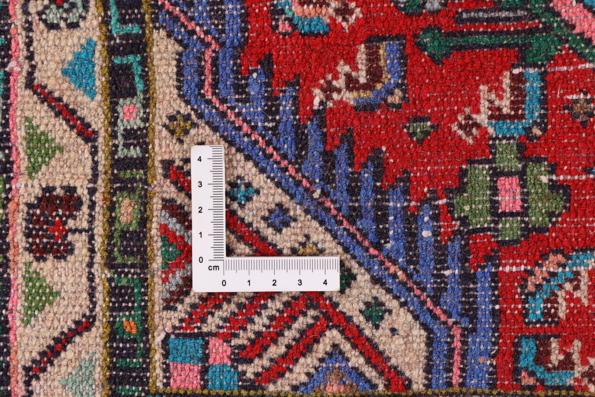Handgeknüpfter Hamadan Perserteppich, 62 × 99 cm, Wolle