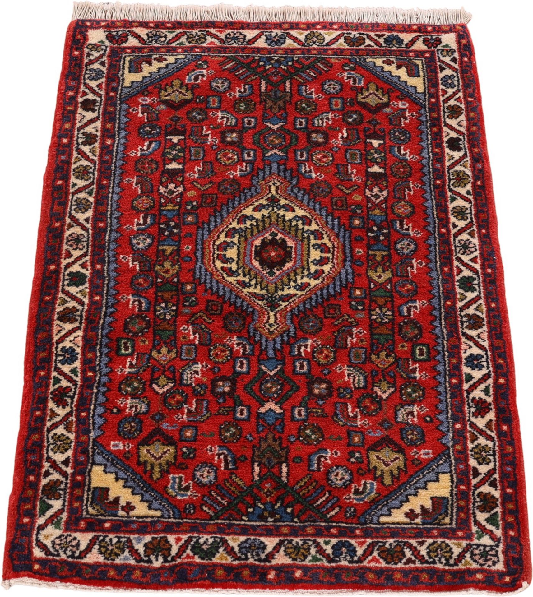 perserteppich-hamadan-62-x-99-cm-schurwolle-handgeknupft-58 Handgeknüpfter Hamadan Perserteppich, 62 × 99 cm, Wolle