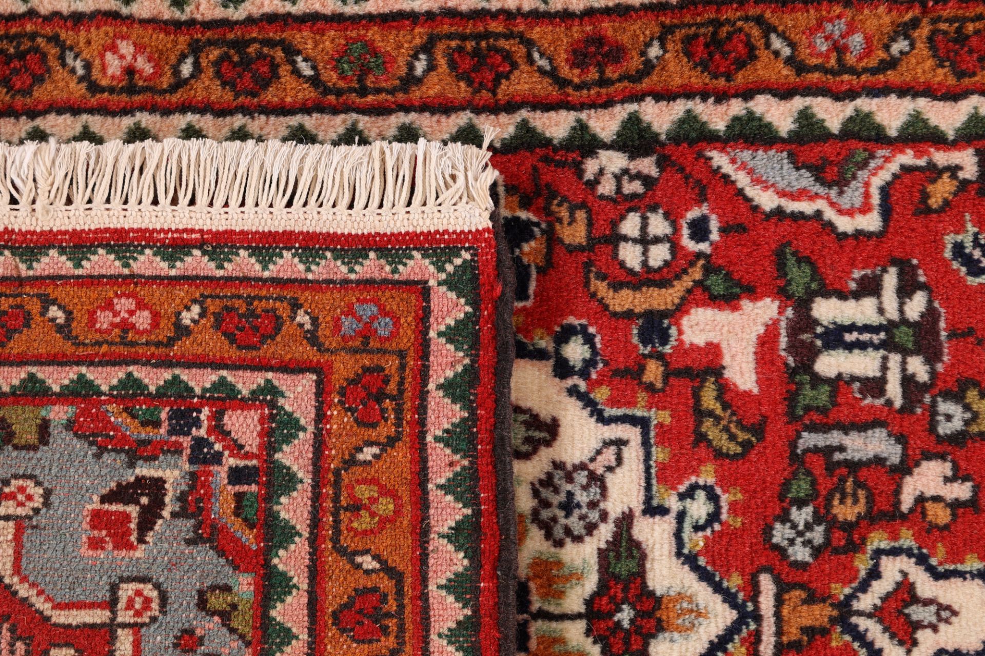 Hamadan Perserteppich 62 × 99 cm aus Wolle, handgeknüpft