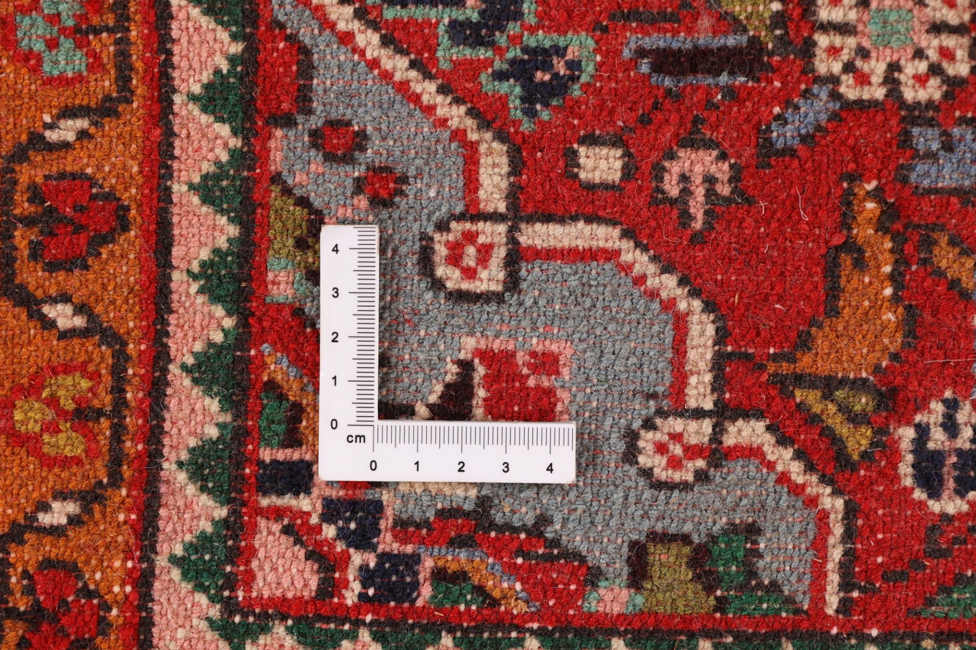 Hamadan Perserteppich 62 × 99 cm aus Wolle, handgeknüpft