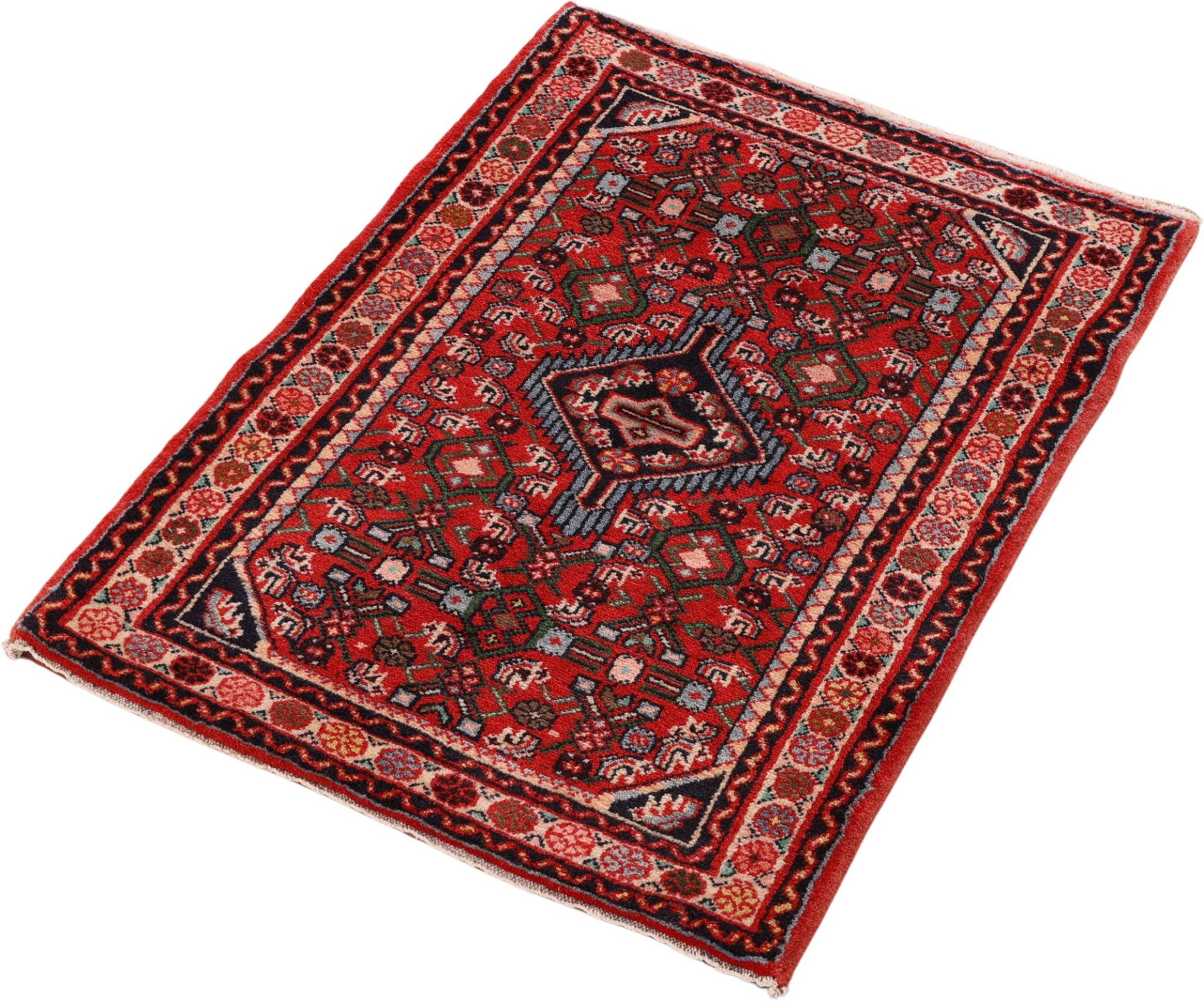 perserteppich-hamadan-62-x-99-cm-schurwolle-handgeknupft-83 Handgeknüpfter Hamadan Perserteppich 62 × 99 cm