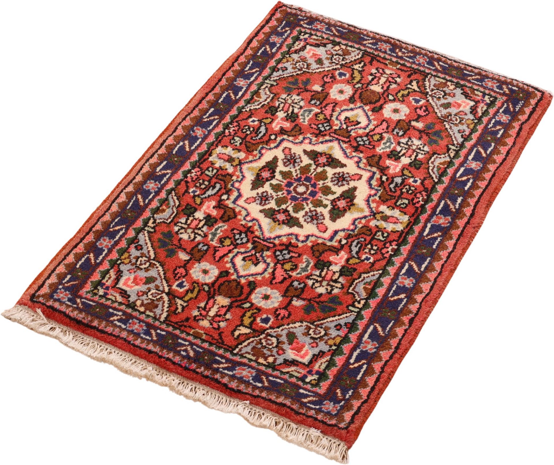 perserteppich-hamadan-62-x-99-cm-schurwolle-handgeknupft-101 Handgeknüpfter Hamadan Perserteppich 62 × 99 cm