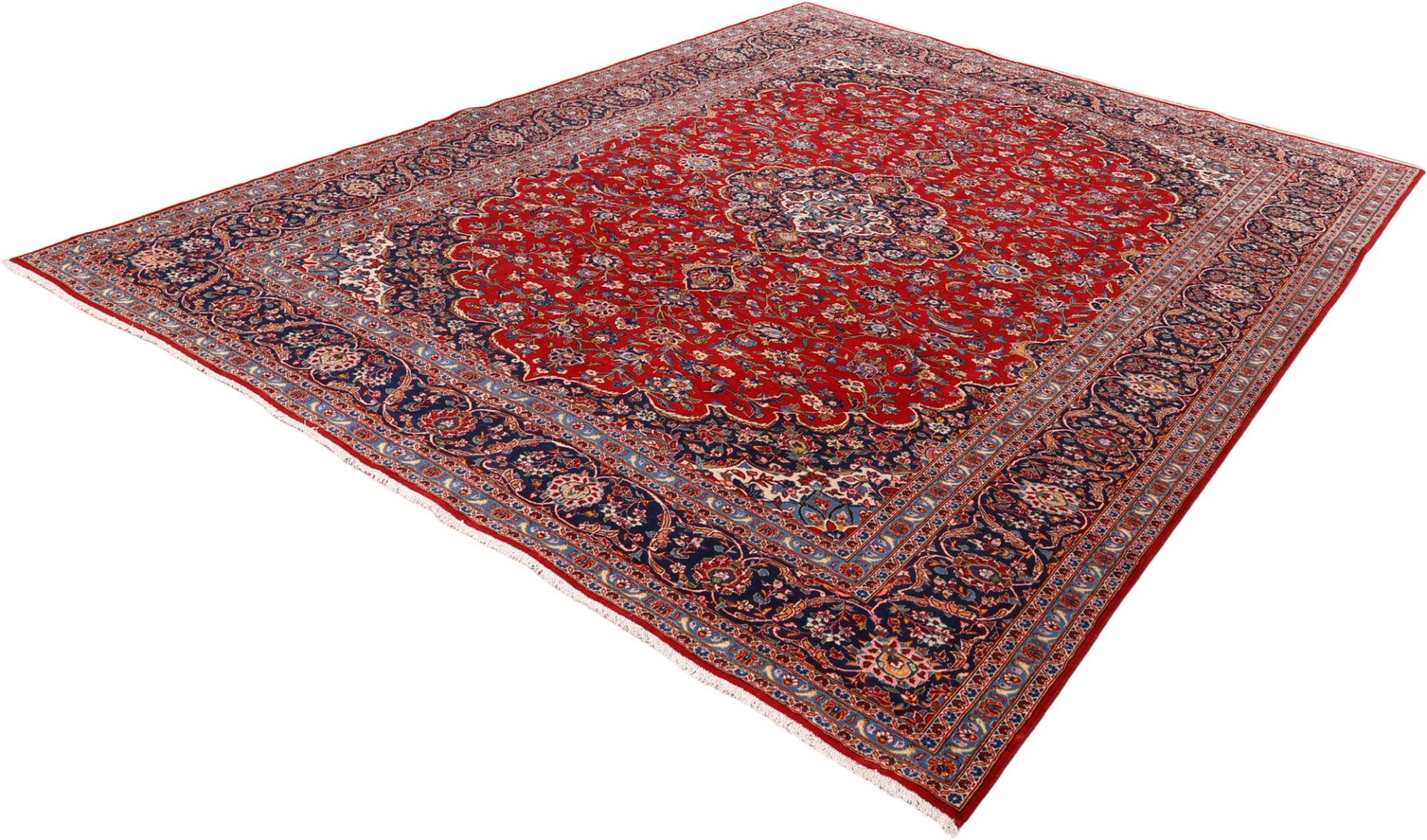 Handgeknüpfter Kashan Perserteppich 300 × 395 cm