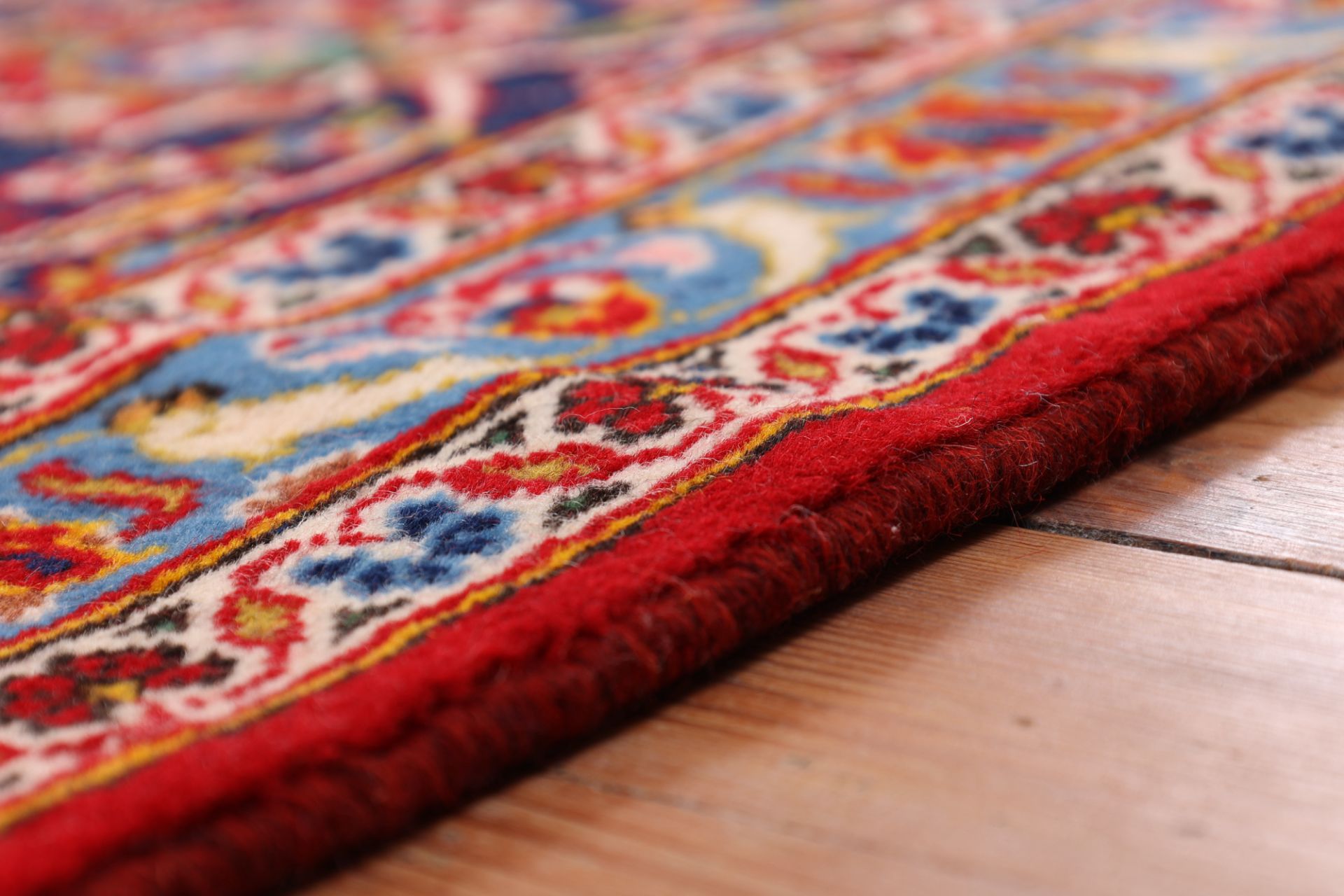 Handgeknüpfter Kashan Perserteppich 300 × 395 cm