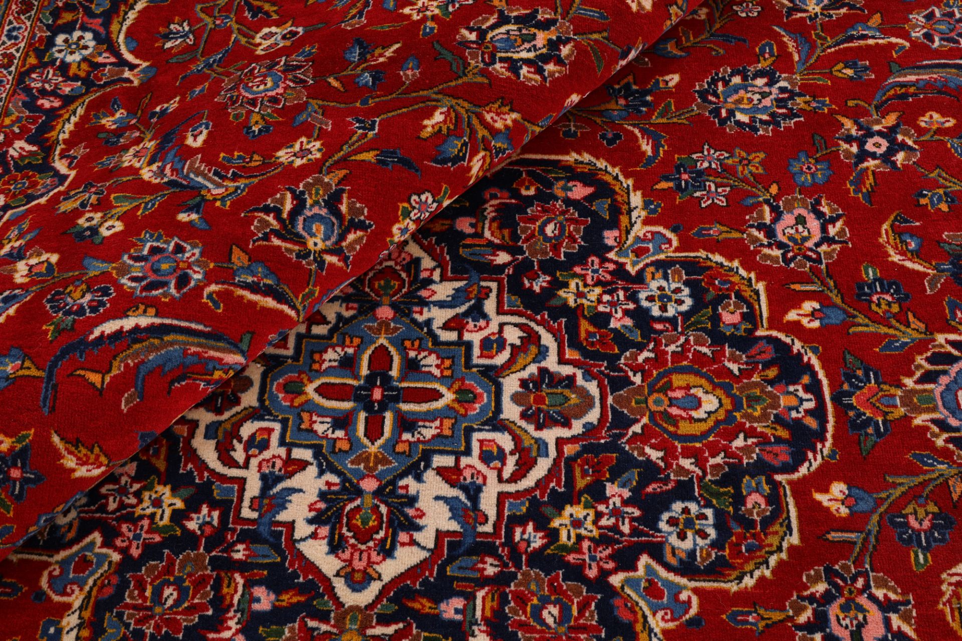 Handgeknüpfter Kashan Perserteppich 300 × 395 cm