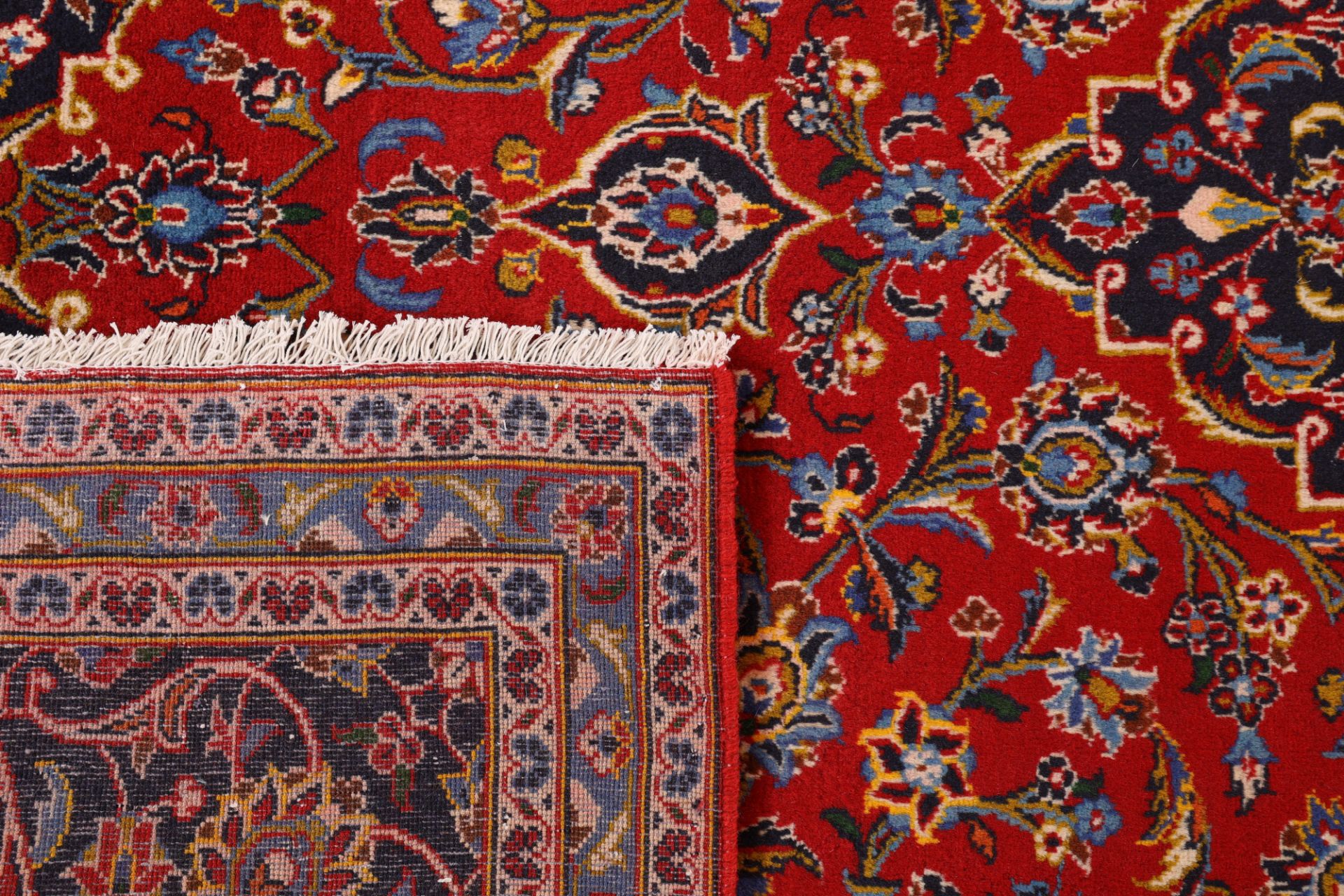 Kashan Perserteppich 194 × 293 cm aus Wolle, handgeknüpft