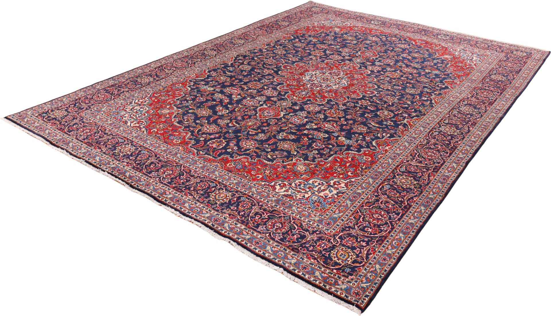 Handgeknüpfter Kashan Perserteppich 305 × 412 cm