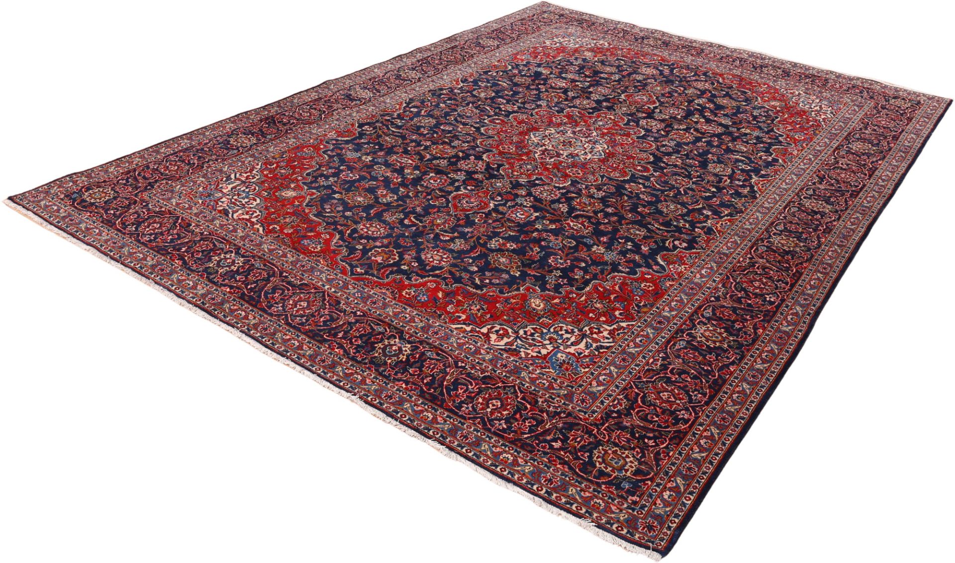 Handgeknüpfter Kashan Perserteppich 305 × 412 cm