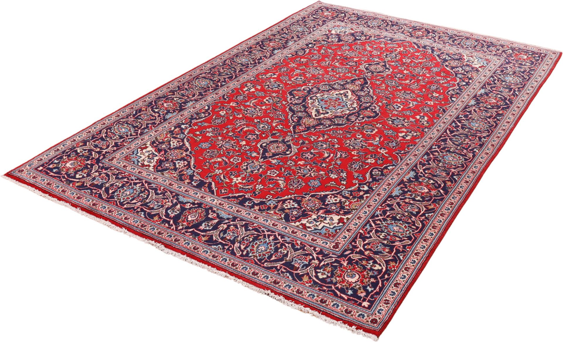 Kashan Perserteppich aus Iran, 197 × 300 cm