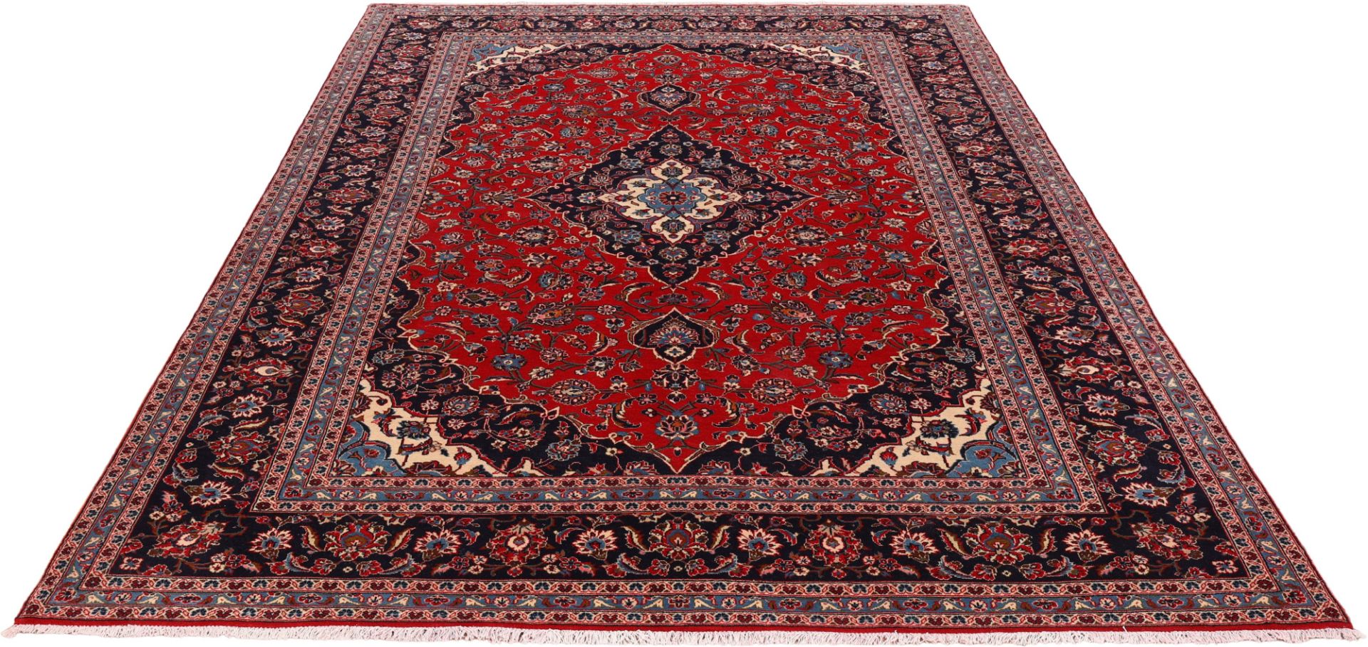 Kashan Perserteppich aus Iran, 236 × 346 cm