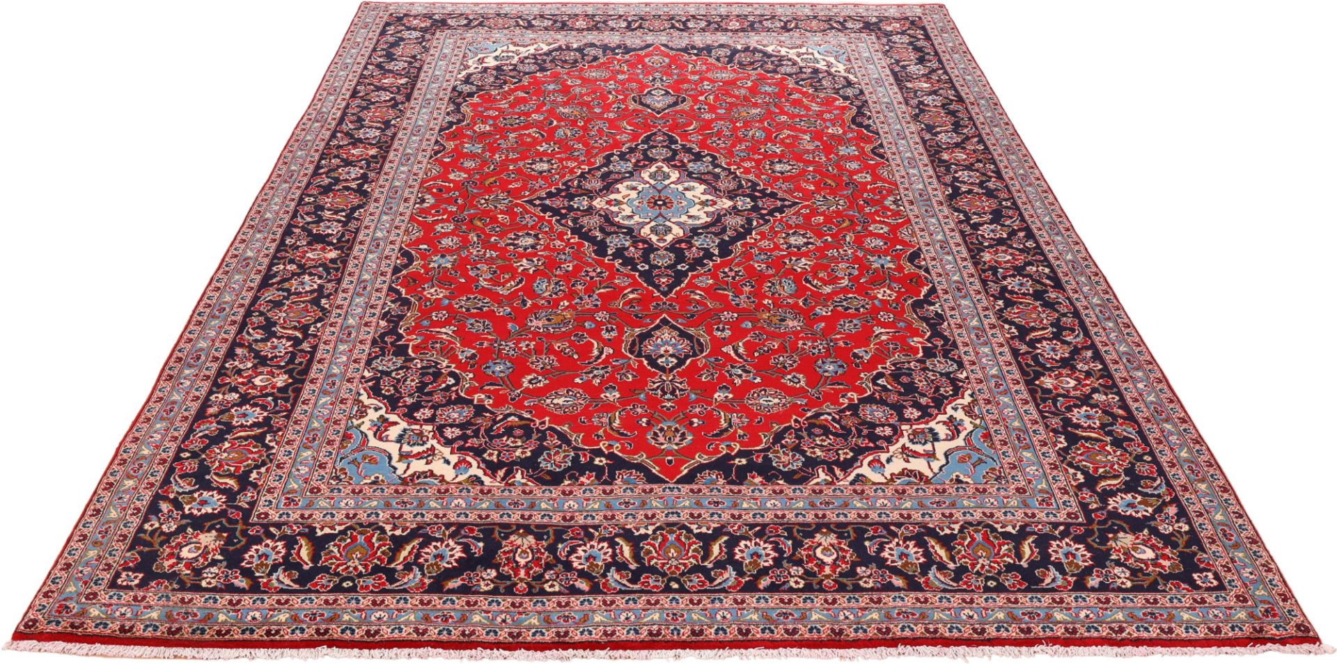 Kashan Perserteppich aus Iran, 236 × 346 cm