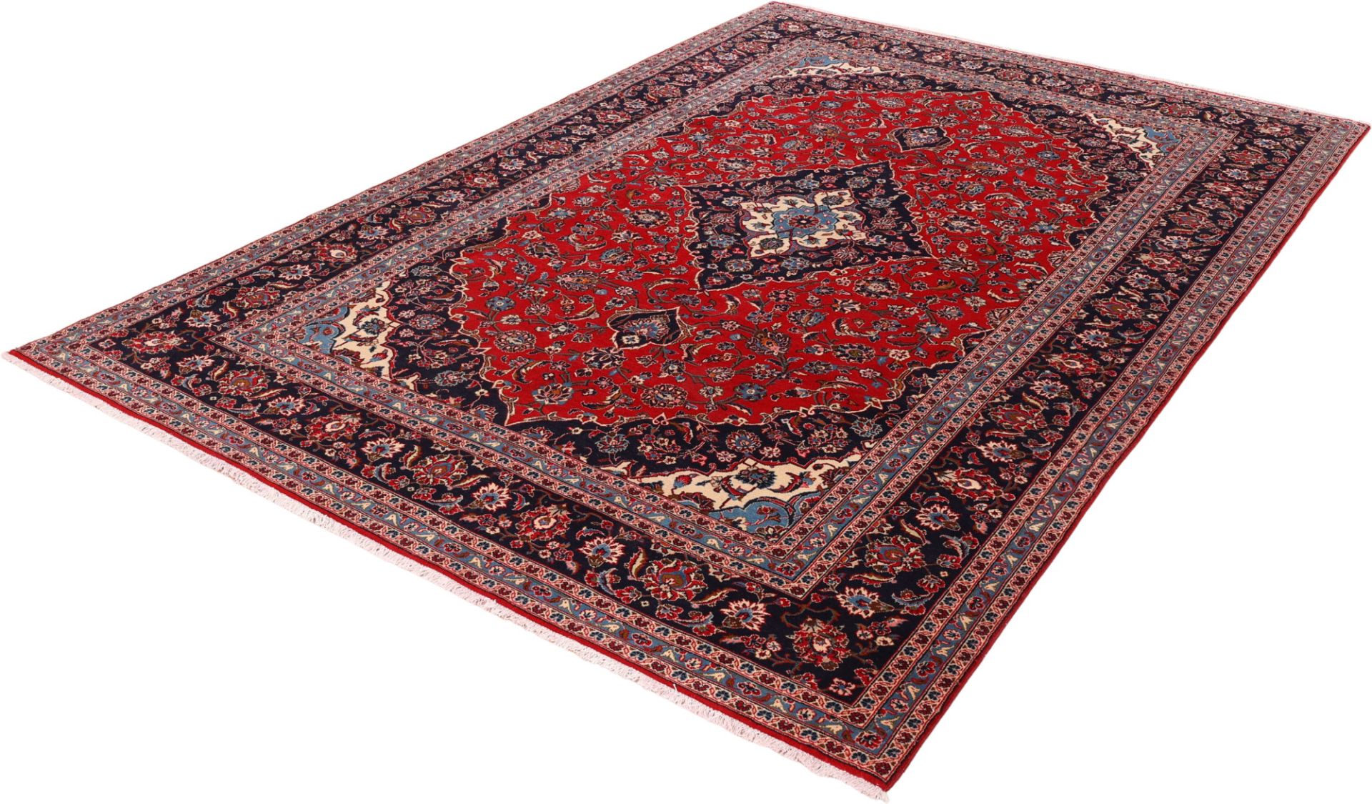 Kashan Perserteppich aus Iran, 236 × 346 cm