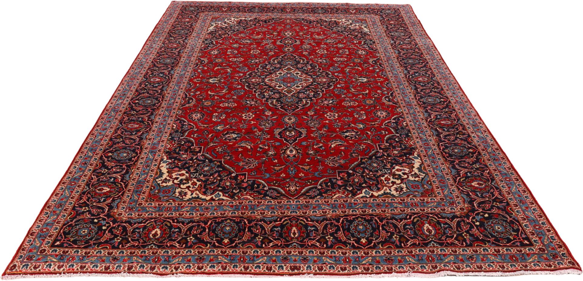 Handgeknüpfter Kashan Perserteppich 245 × 350 cm