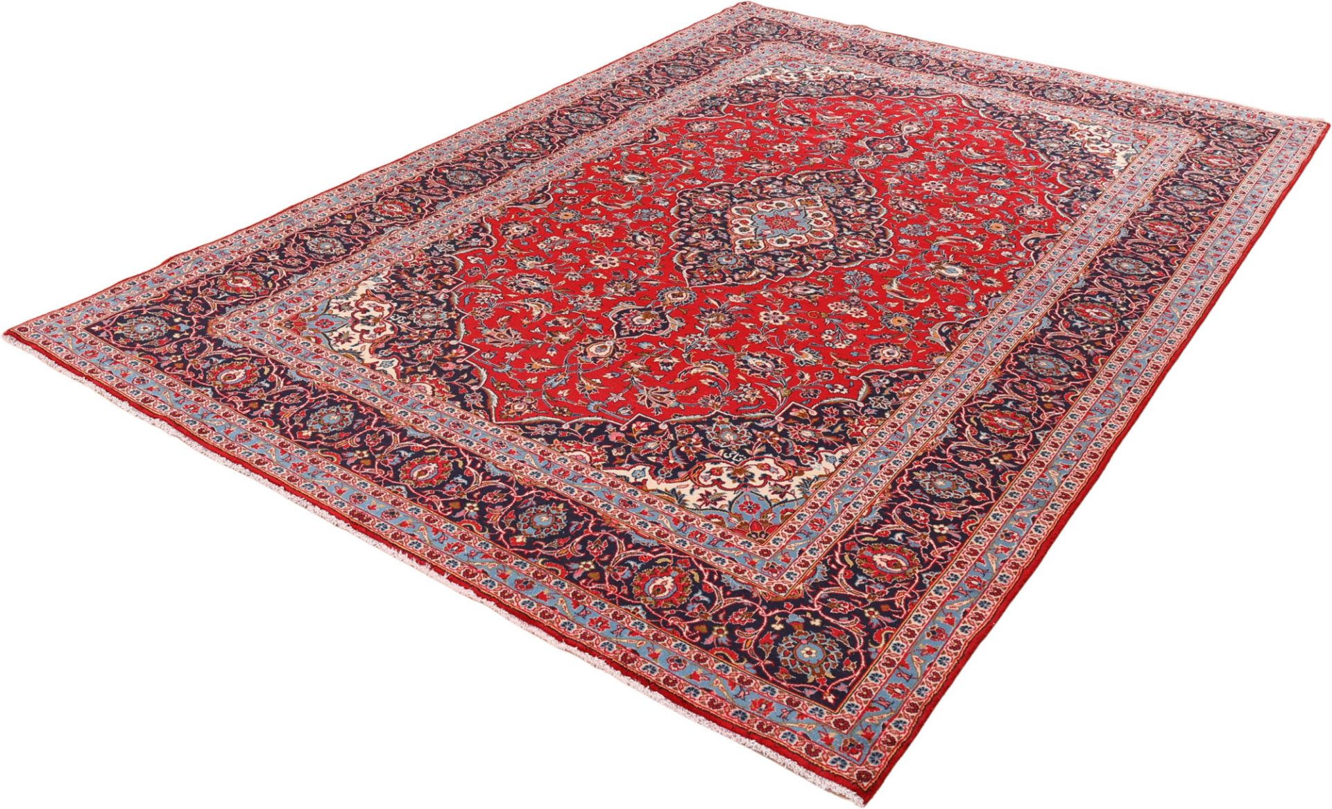 Handgeknüpfter Kashan Perserteppich 245 × 350 cm