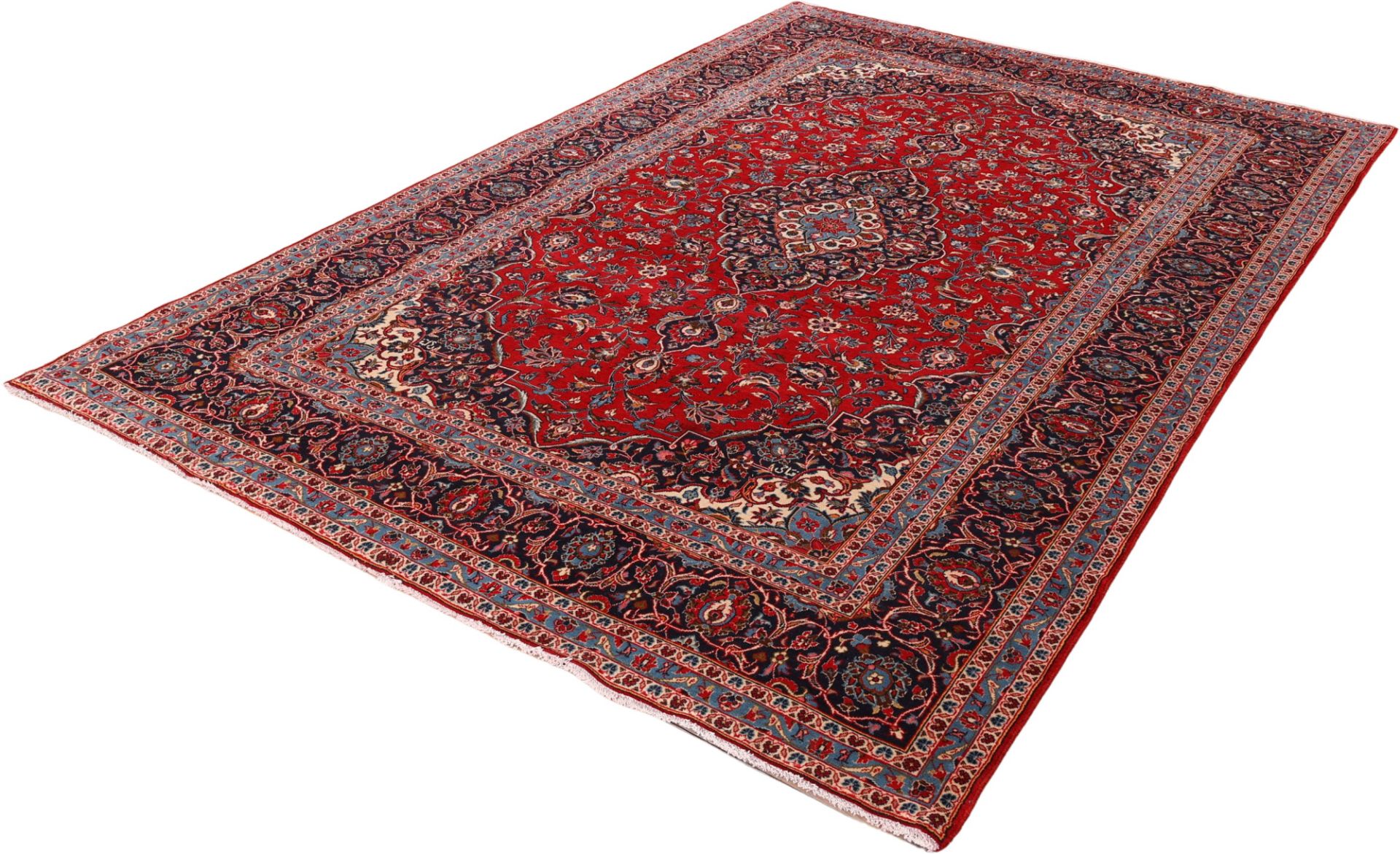 Handgeknüpfter Kashan Perserteppich 245 × 350 cm