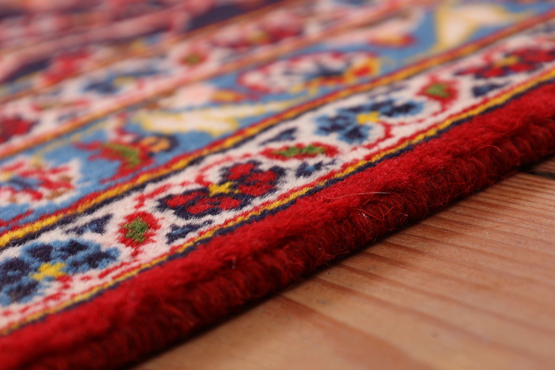 Handgeknüpfter Kashan Perserteppich, 246 × 340 cm, Wolle