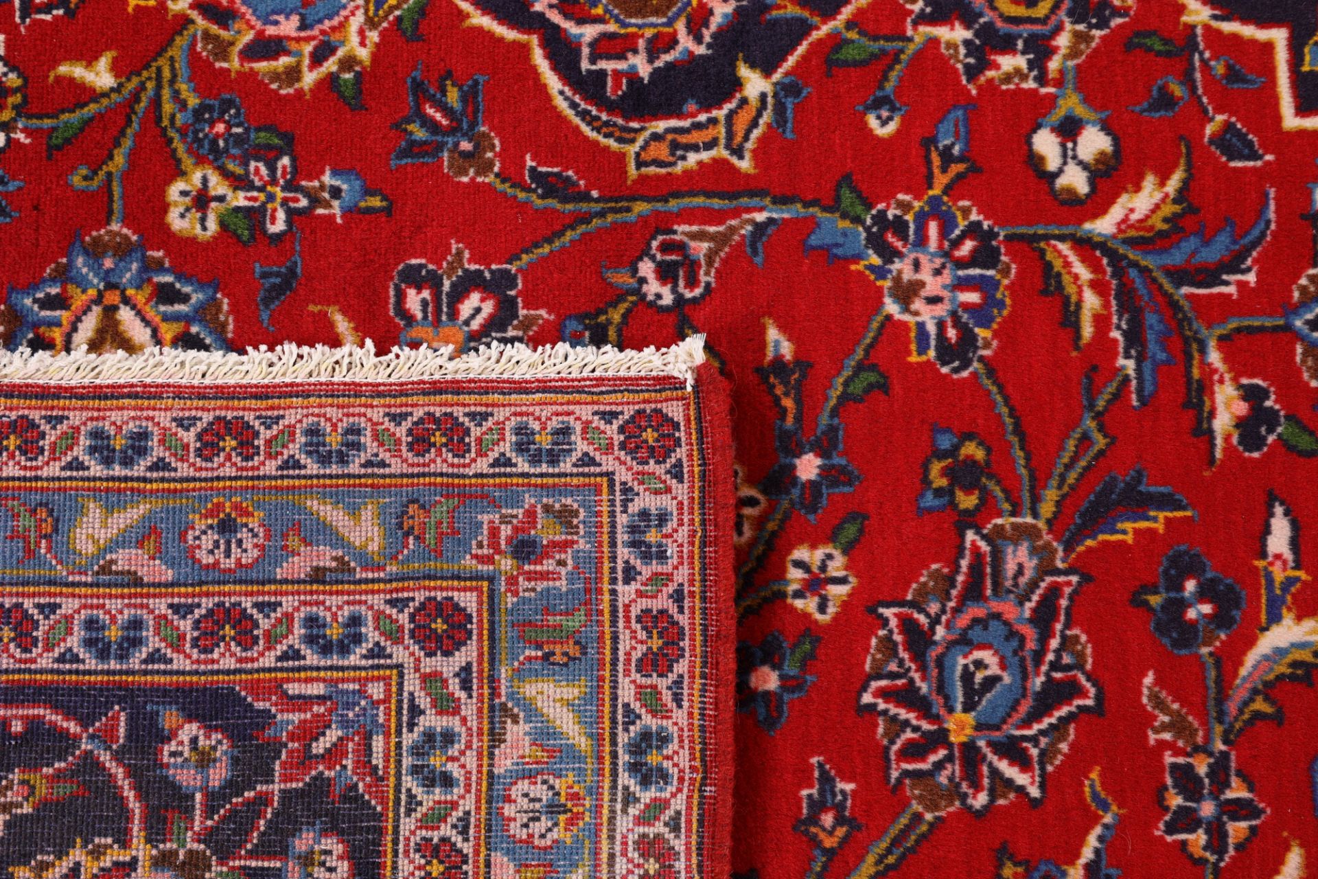 Handgeknüpfter Kashan Perserteppich, 246 × 340 cm, Wolle