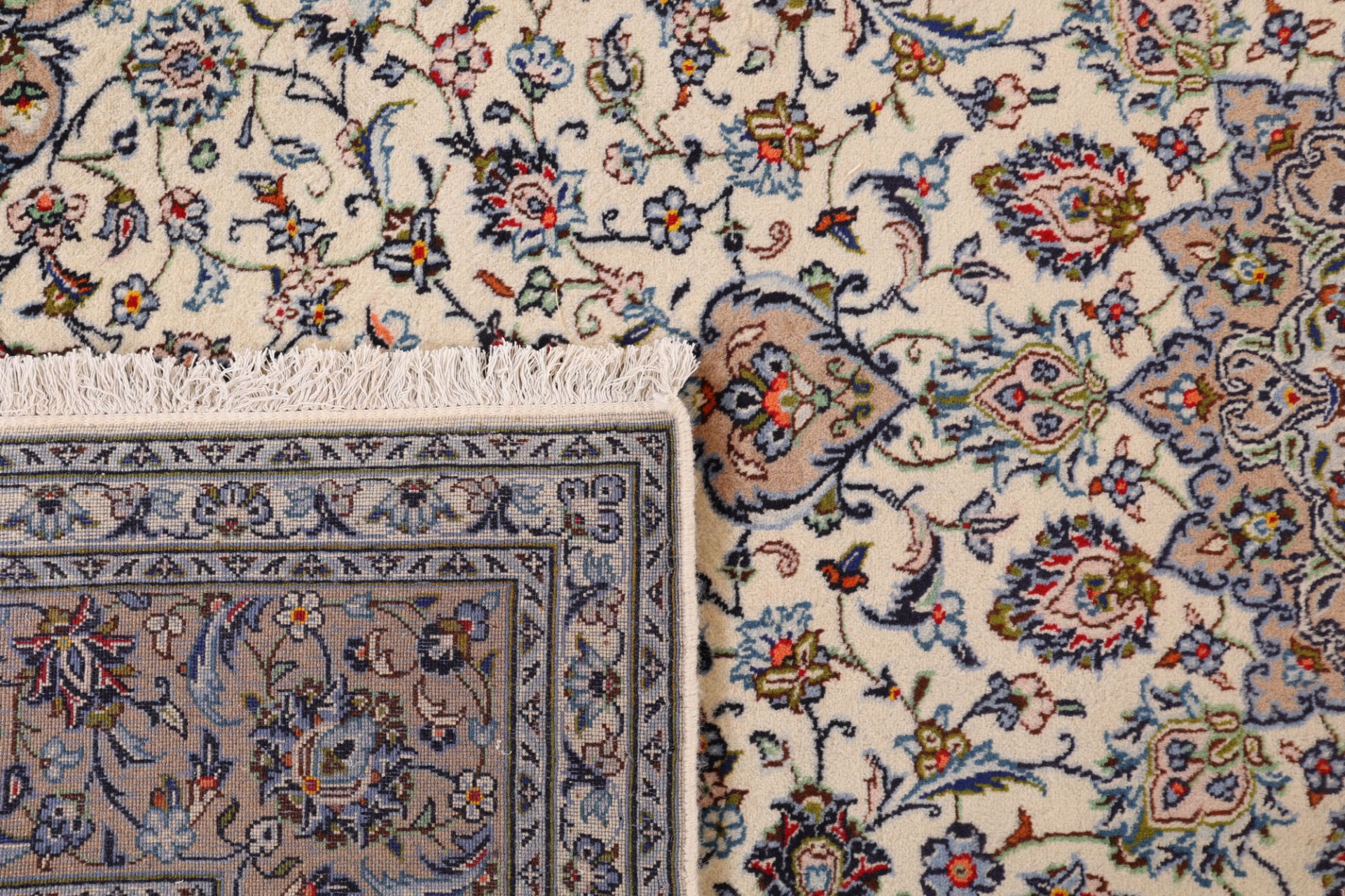 Kashan Perserteppich 197 × 295 cm aus Wolle, handgeknüpft