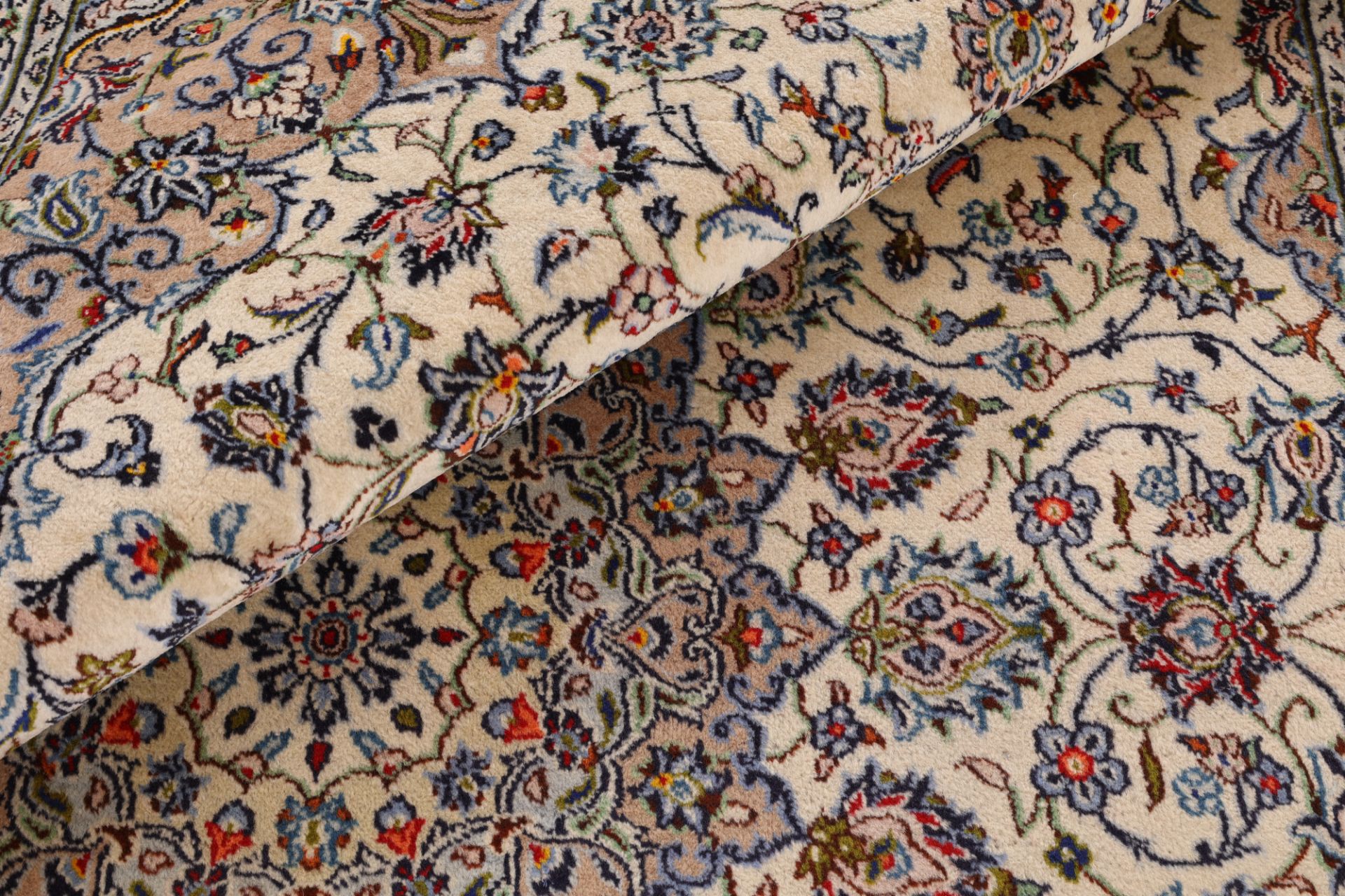 Kashan Perserteppich 197 × 295 cm aus Wolle, handgeknüpft