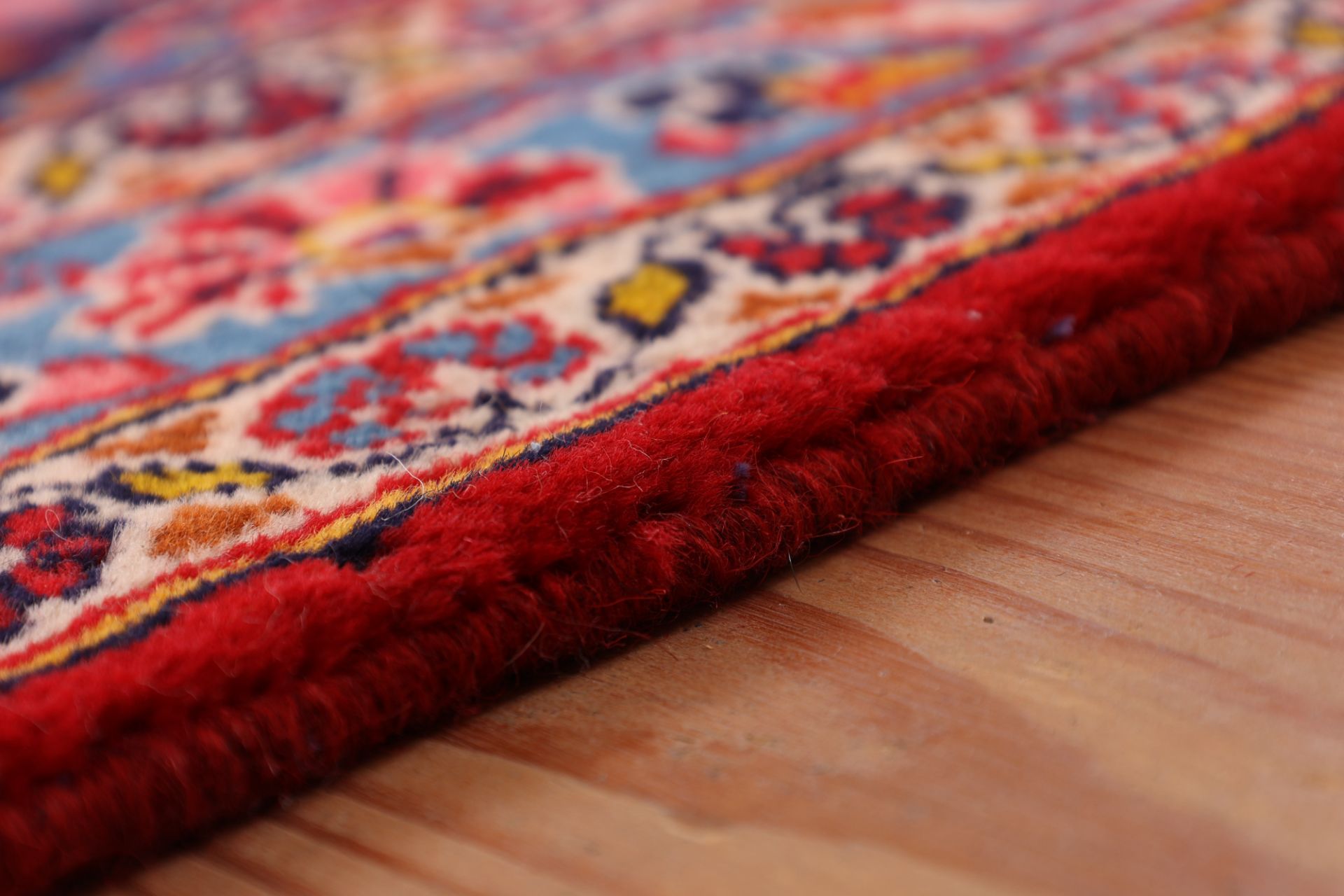 Kashan Perserteppich 254 × 360 cm aus Wolle, handgeknüpft