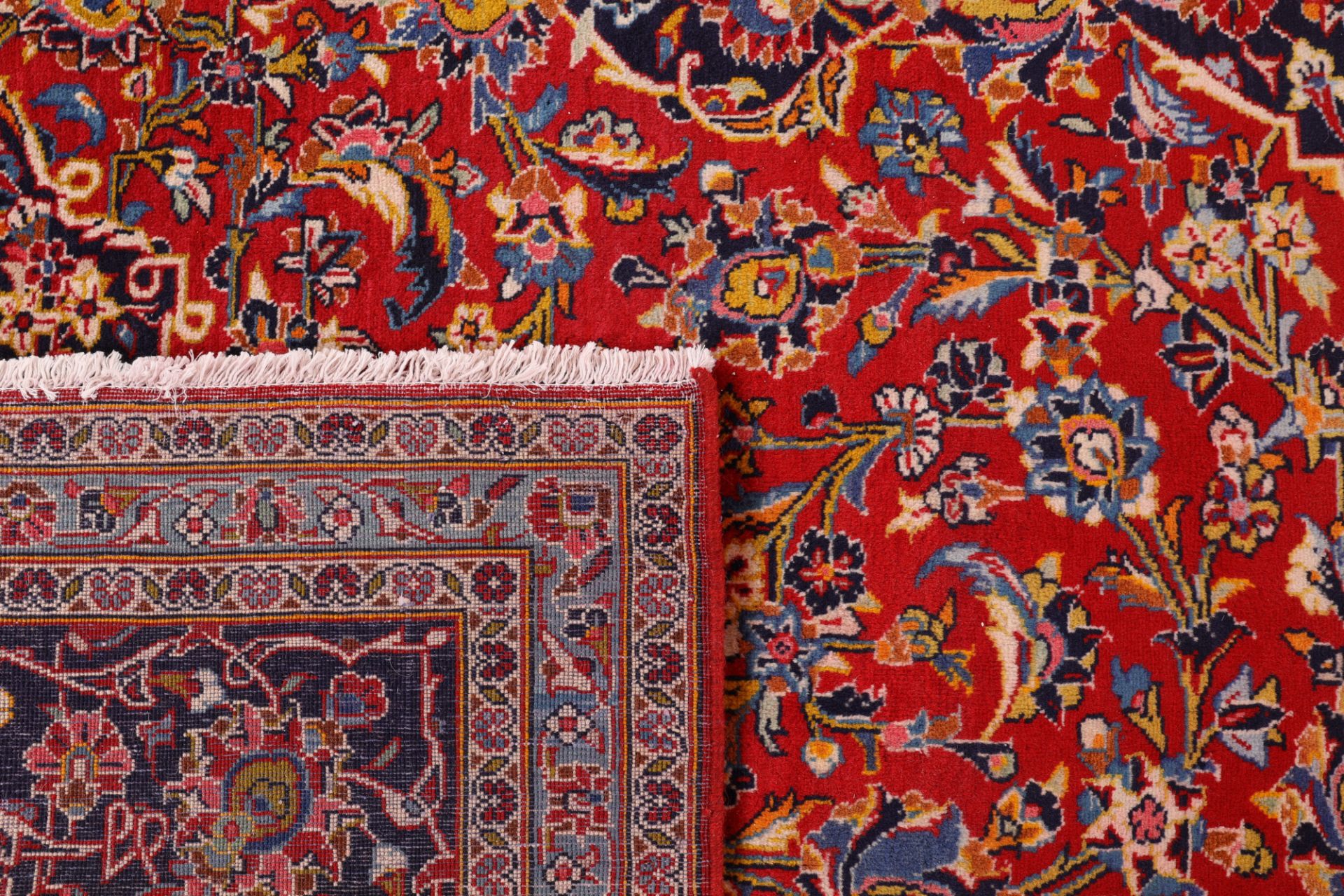 Kashan Perserteppich 254 × 360 cm aus Wolle, handgeknüpft