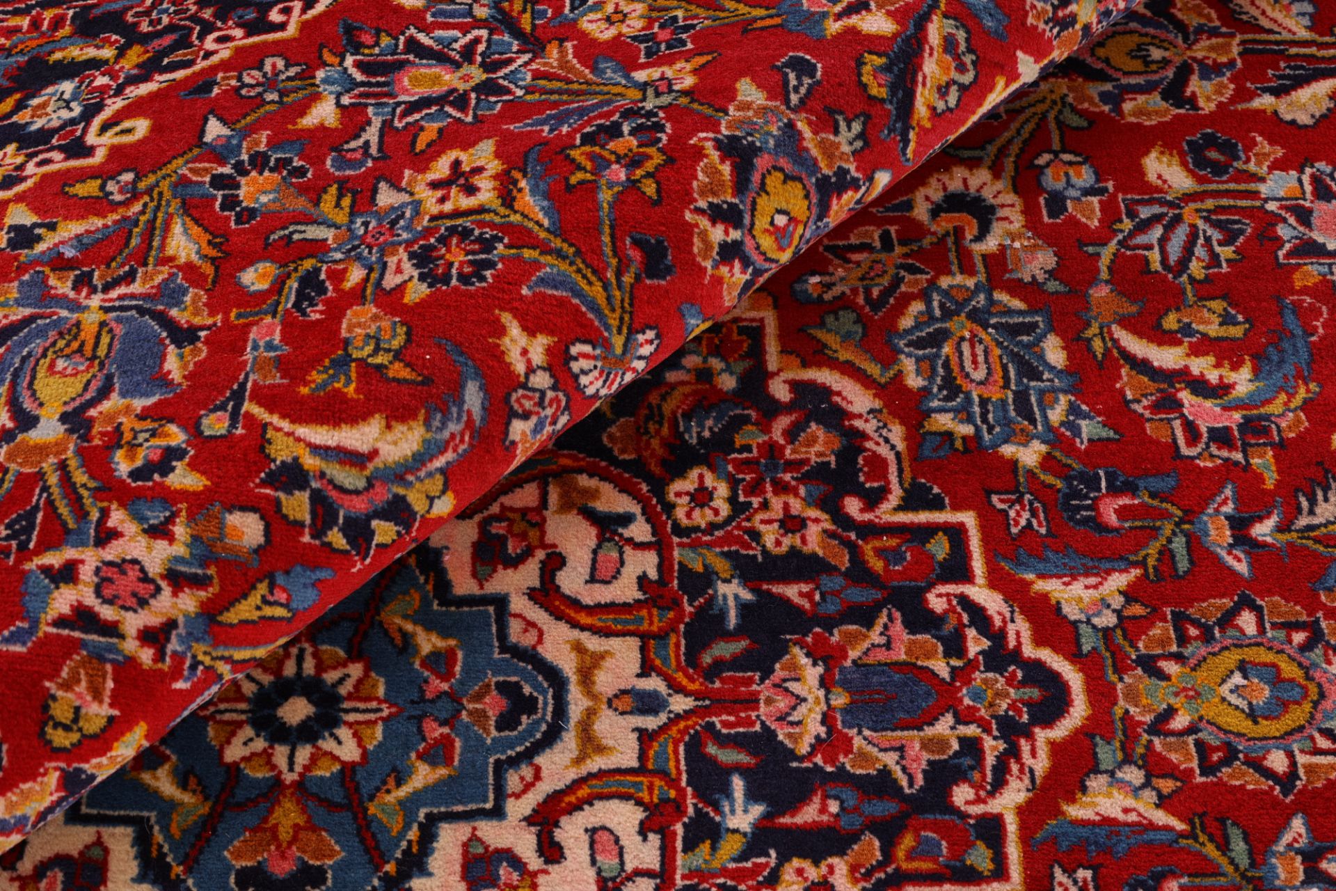 Kashan Perserteppich 254 × 360 cm aus Wolle, handgeknüpft