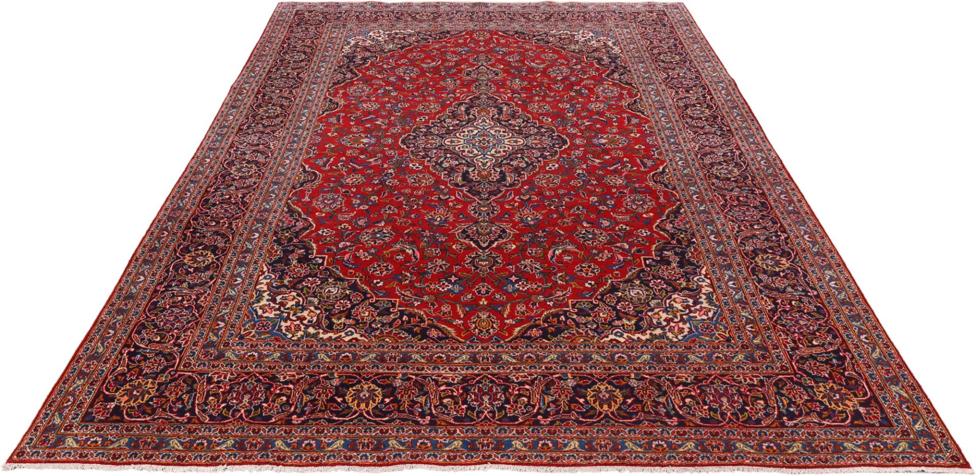 Kashan Perserteppich aus Iran, 238 × 350 cm